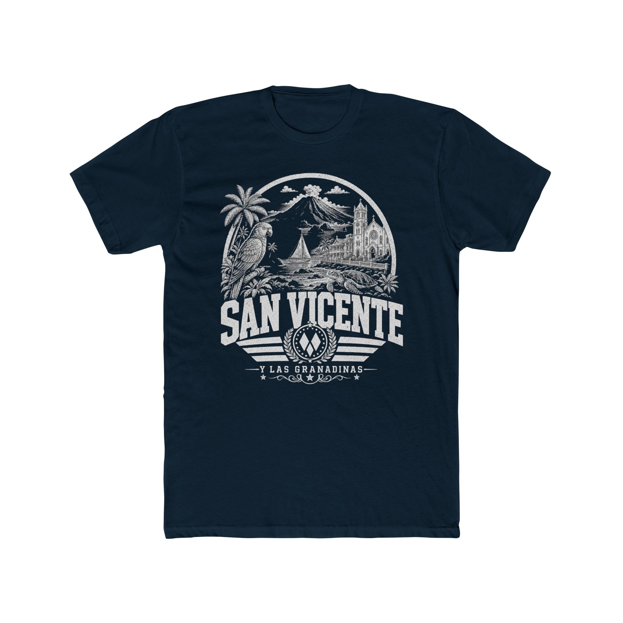 San Vicente vintage landmarks men's tee — iconic landmark design | Nameshi Destinations (view 12)