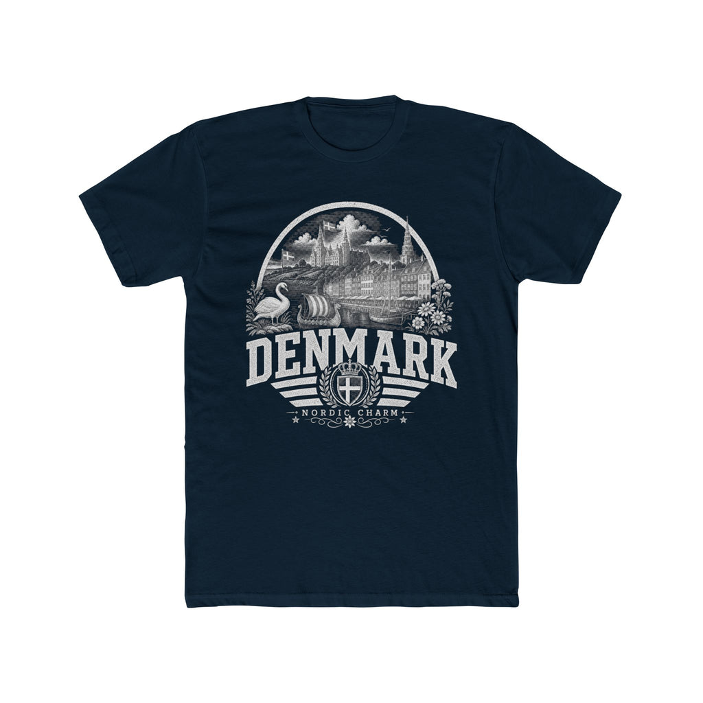 Denmark vintage landmarks men's tee — iconic landmark design | Nameshi Destinations (view 12)