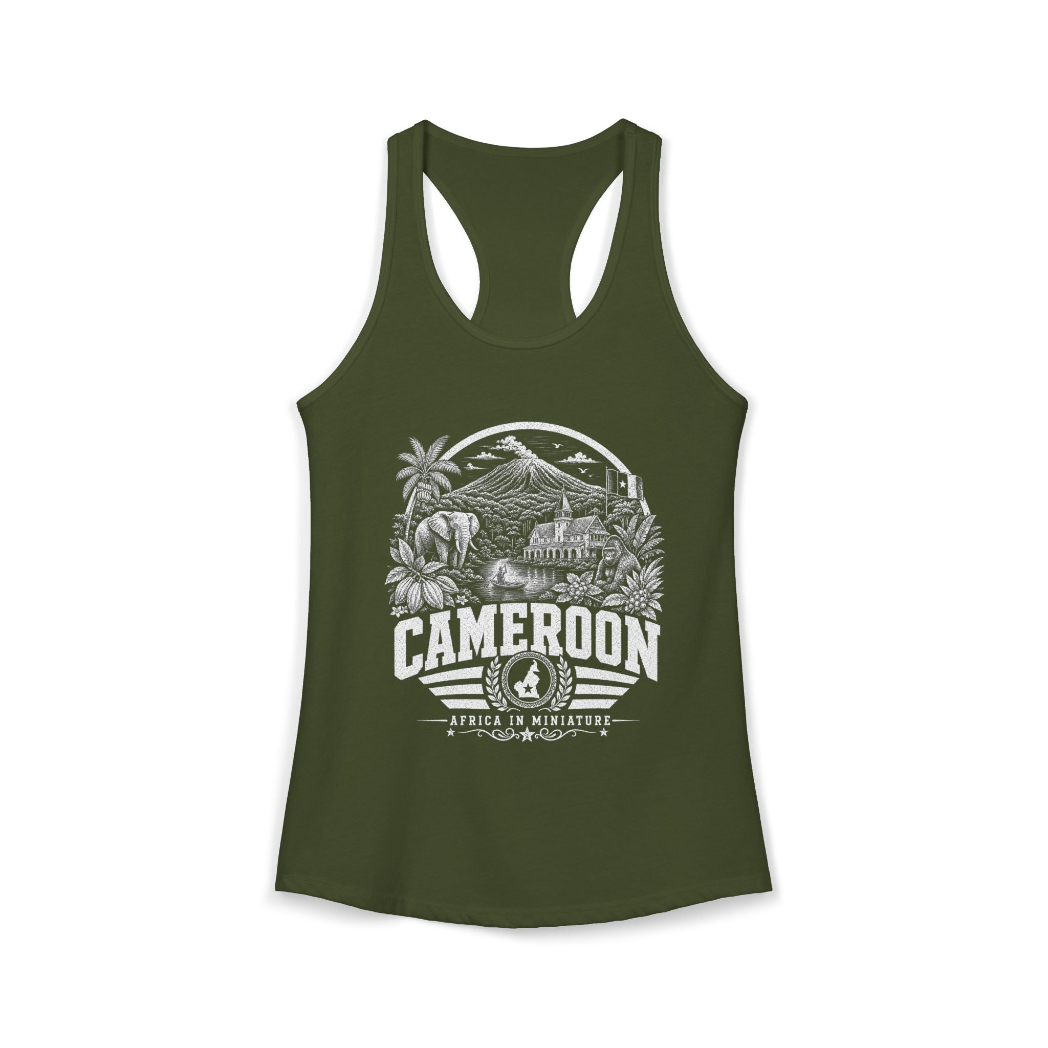 Cameroon Africa in Miniature Women's Tank Top