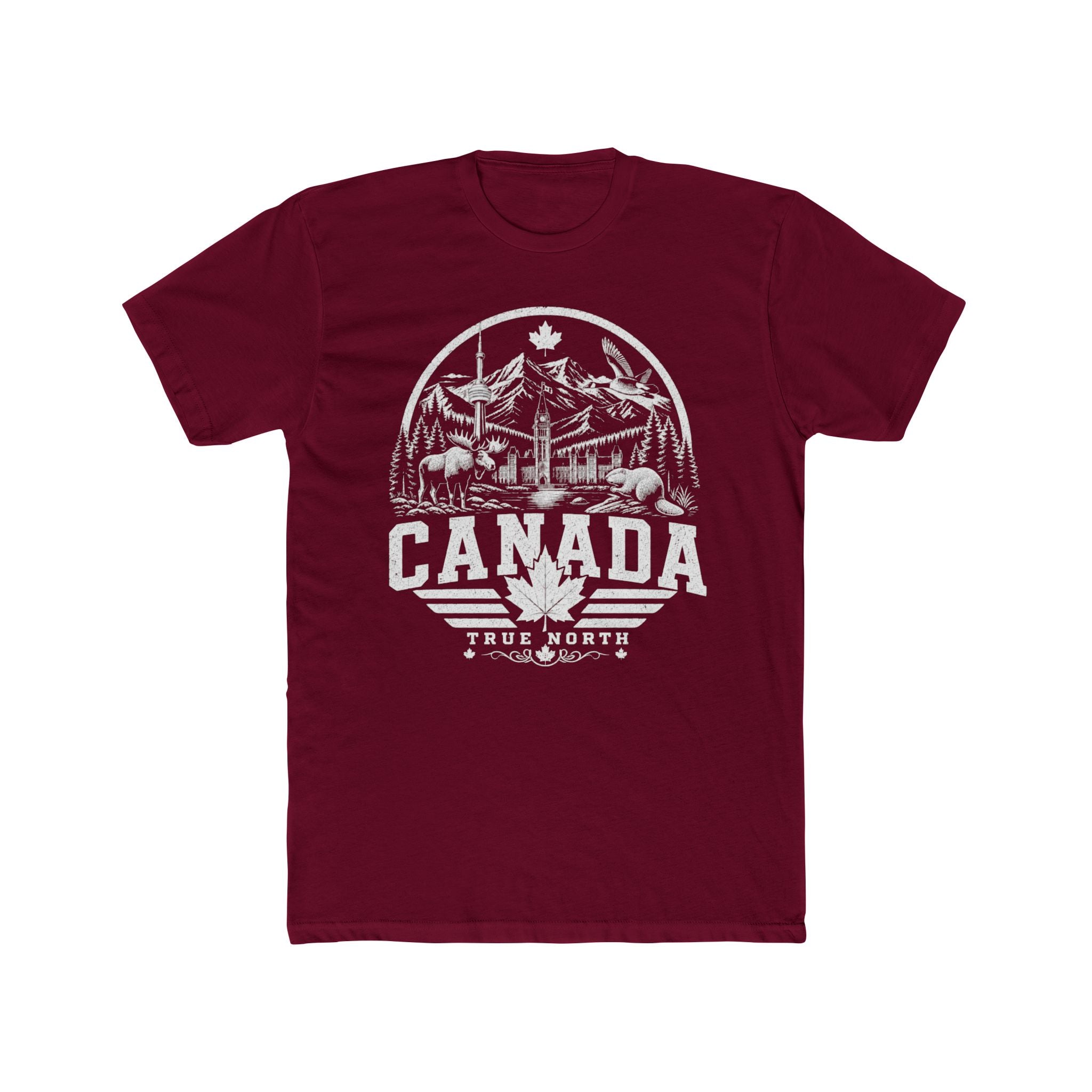 Canada vintage landmarks men's tee — iconic landmark design | Nameshi Destinations (view 13)