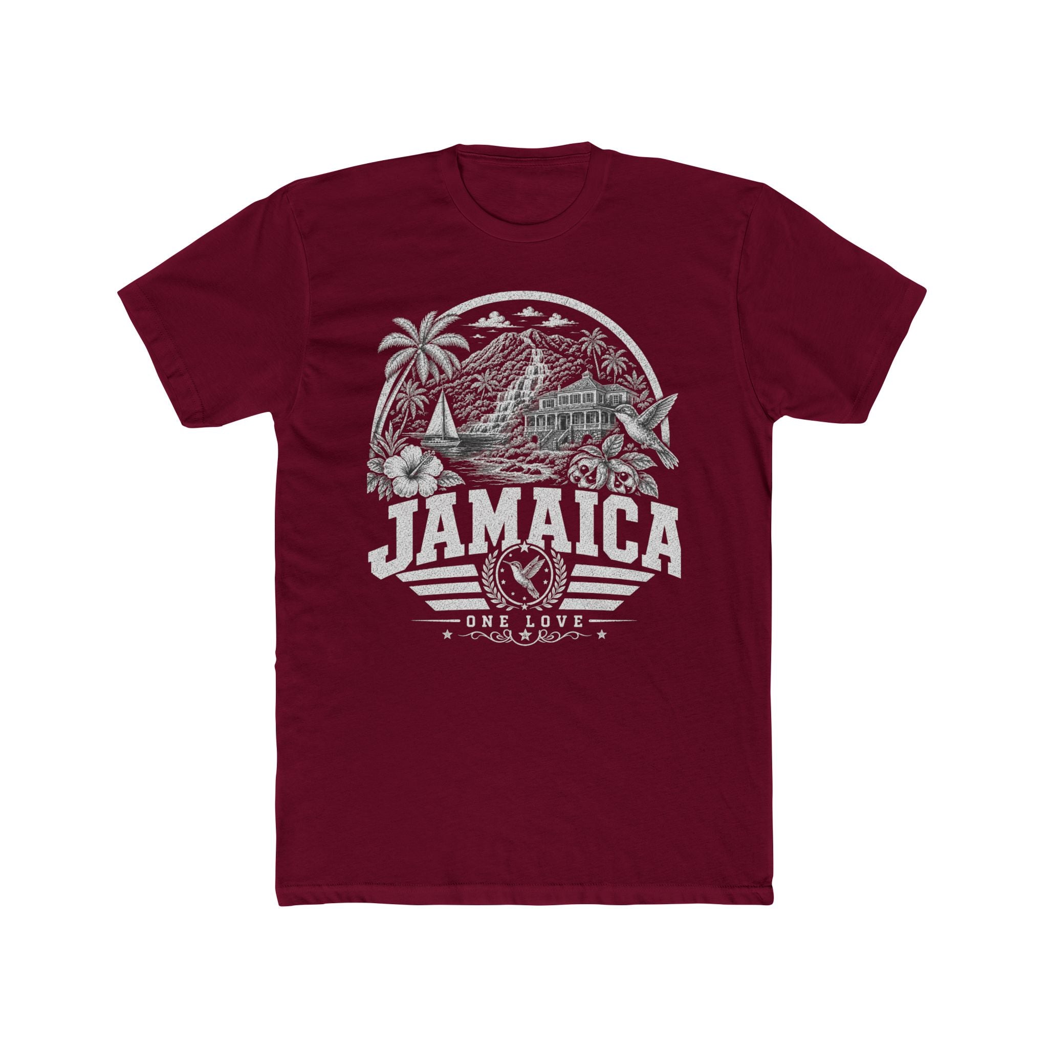 Jamaica vintage landmarks men's tee — iconic landmark design | Nameshi Destinations (view 14)