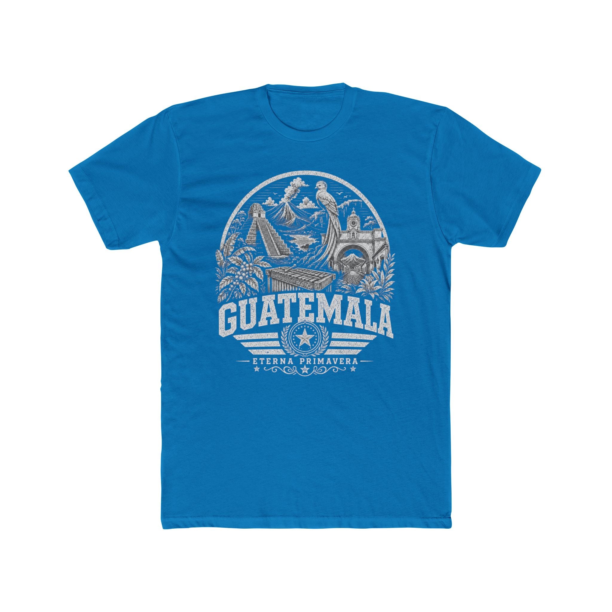 Guatemala vintage landmarks men's tee — iconic landmark design | Nameshi Destinations (view 9)