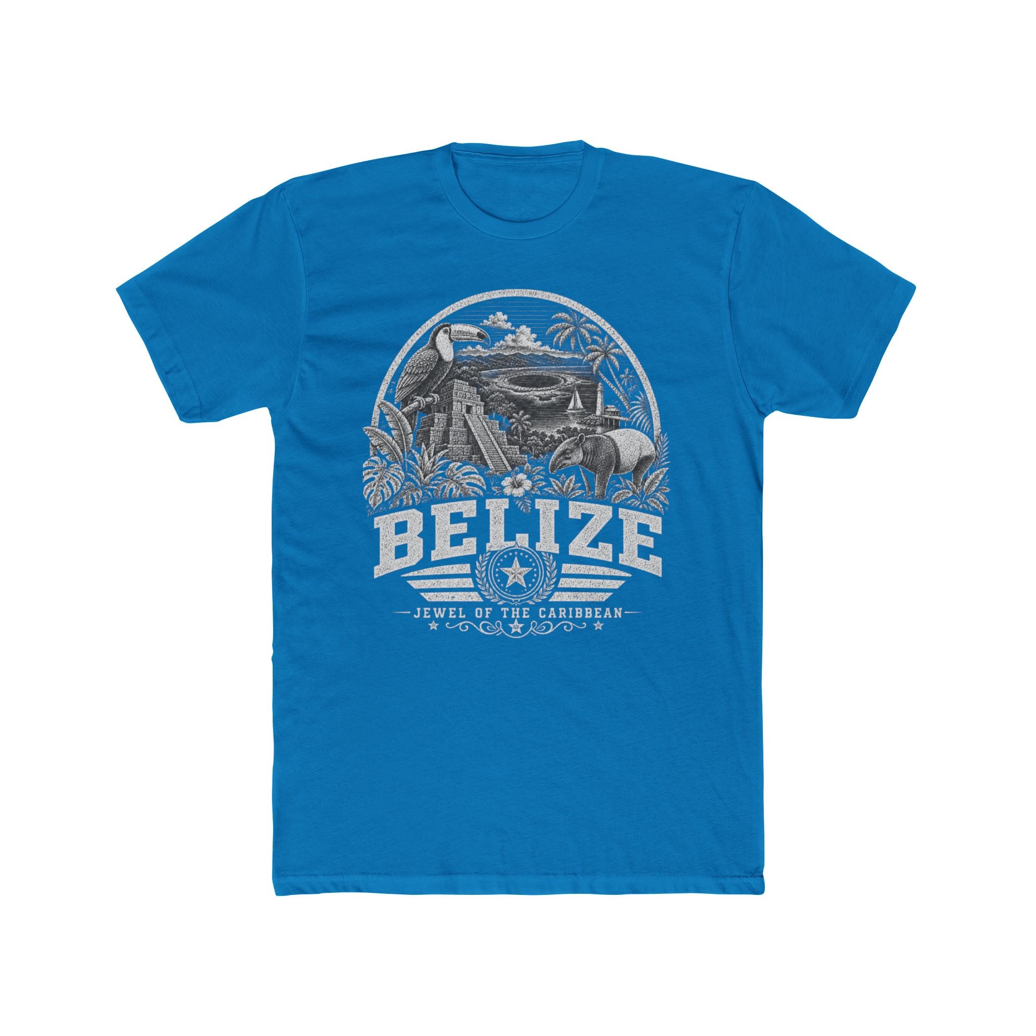 Belize vintage landmarks men's tee — iconic landmark design | Nameshi Destinations (view 9)