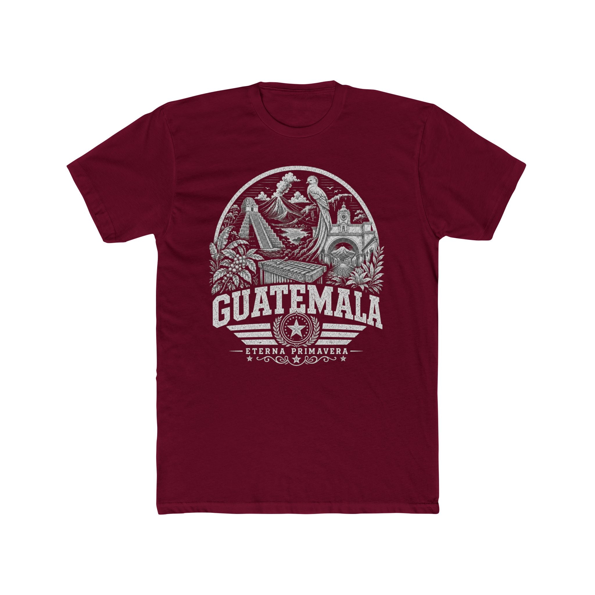 Guatemala vintage landmarks men's tee — iconic landmark design | Nameshi Destinations (view 14)