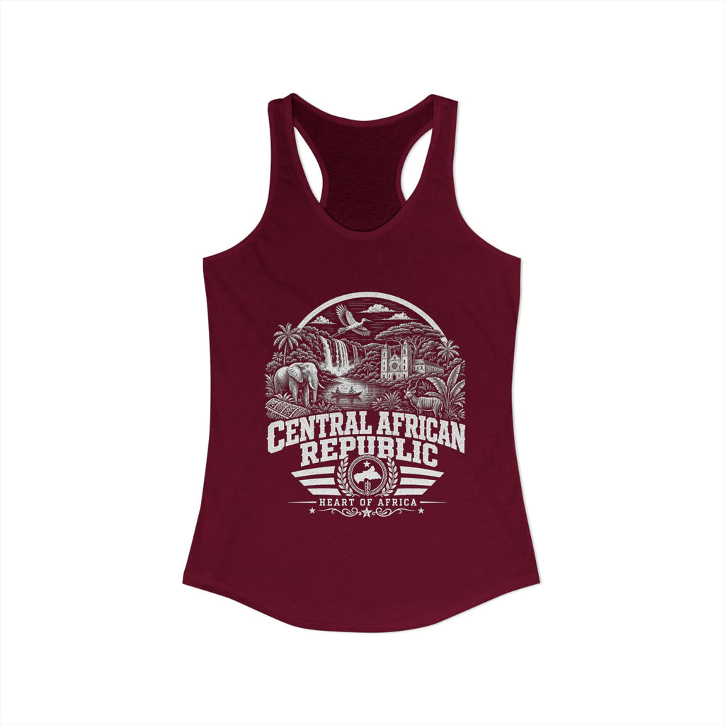 Central African Republic Heart of Africa Women's Tank Top