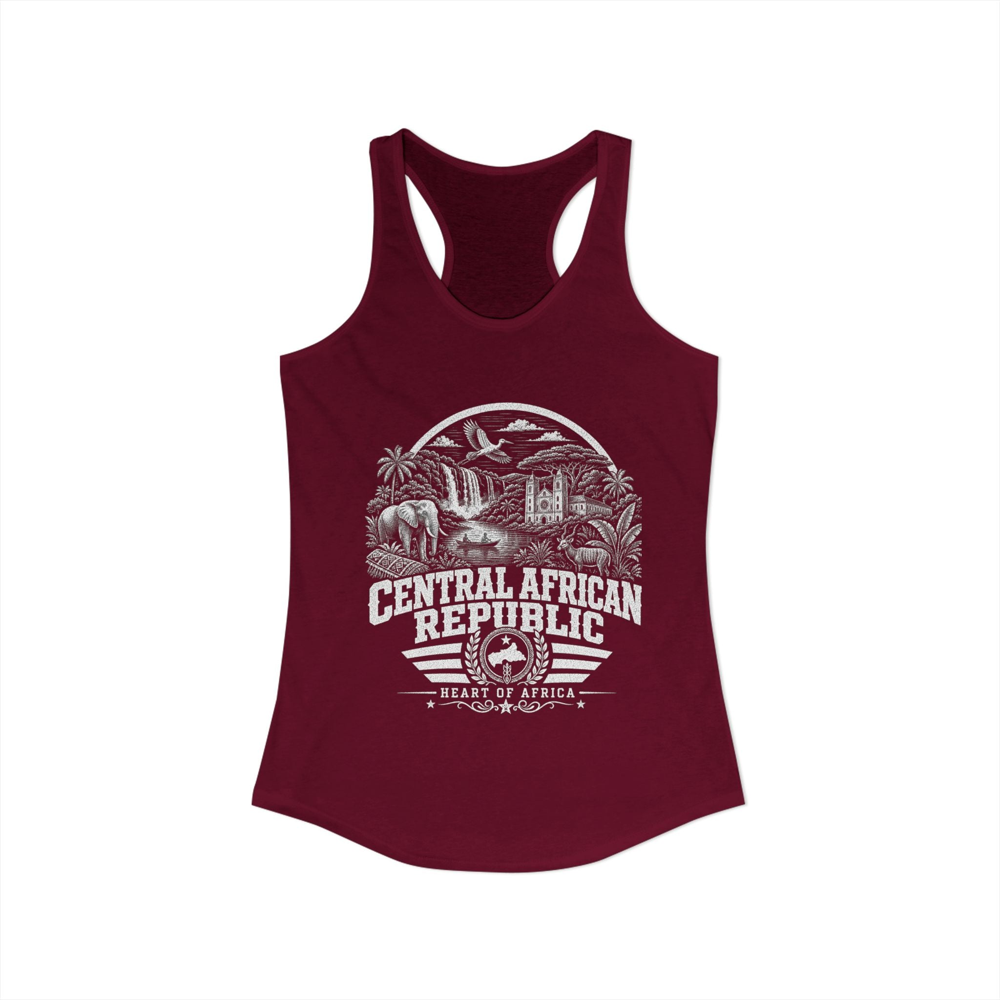 Central African Republic Heart of Africa Women's Tank Top