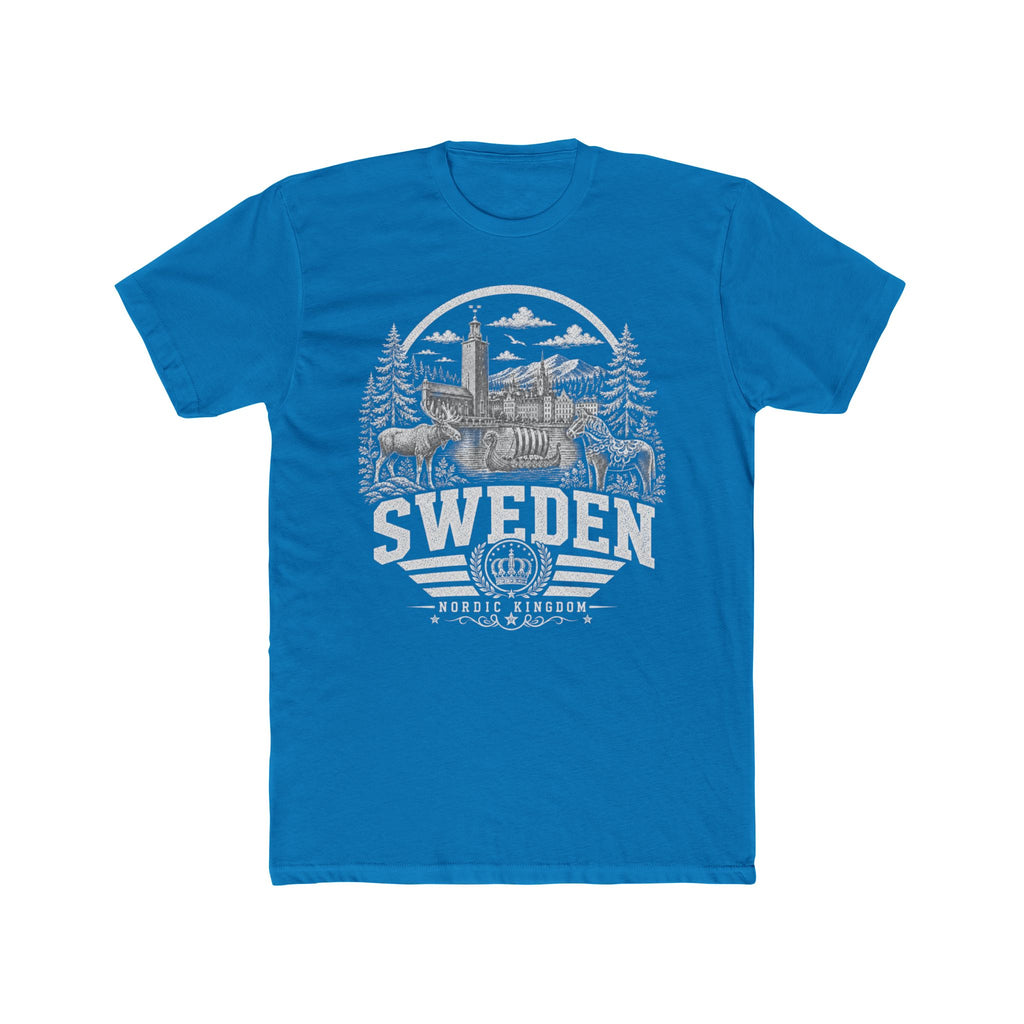 Sweden vintage landmarks men's tee — iconic landmark design | Nameshi Destinations (view 9)