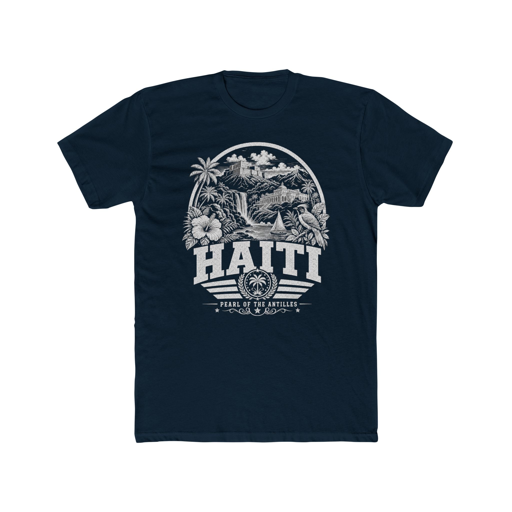 Haiti vintage landmarks men's tee — iconic landmark design | Nameshi Destinations (view 12)