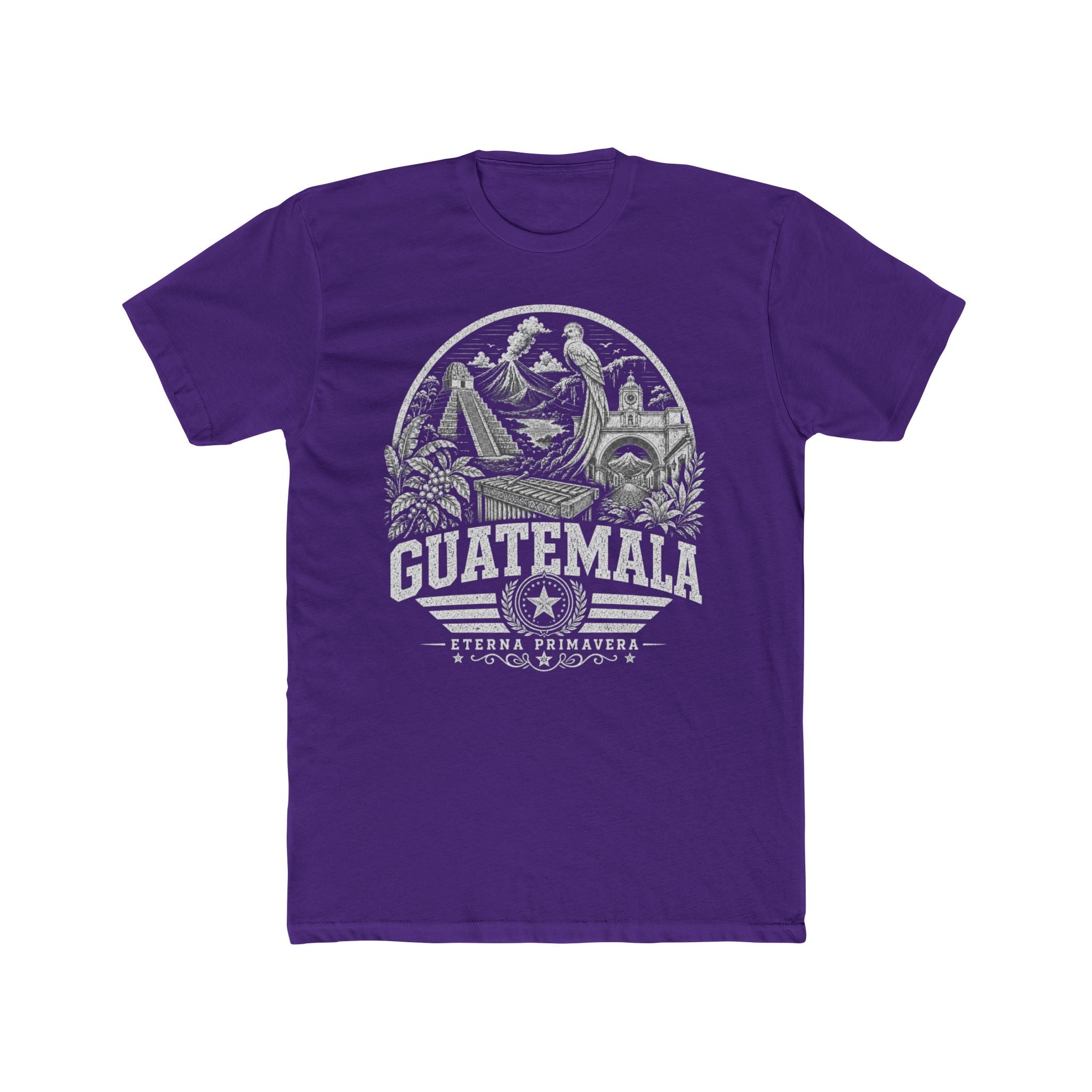 Guatemala vintage landmarks men's tee — iconic landmark design | Nameshi Destinations (view 13)