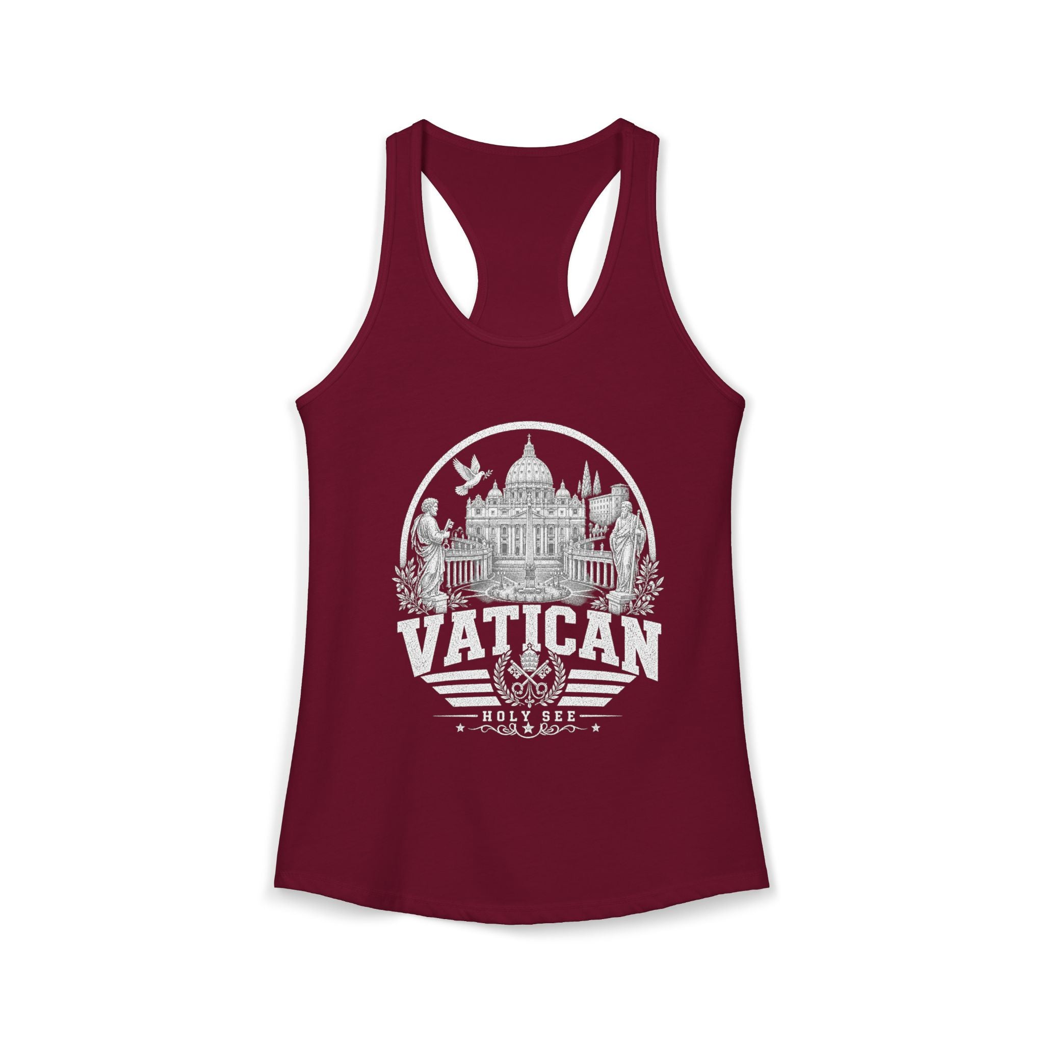 Vatican vintage landmarks tank top — iconic landmark design | Nameshi Destinations (view 15)