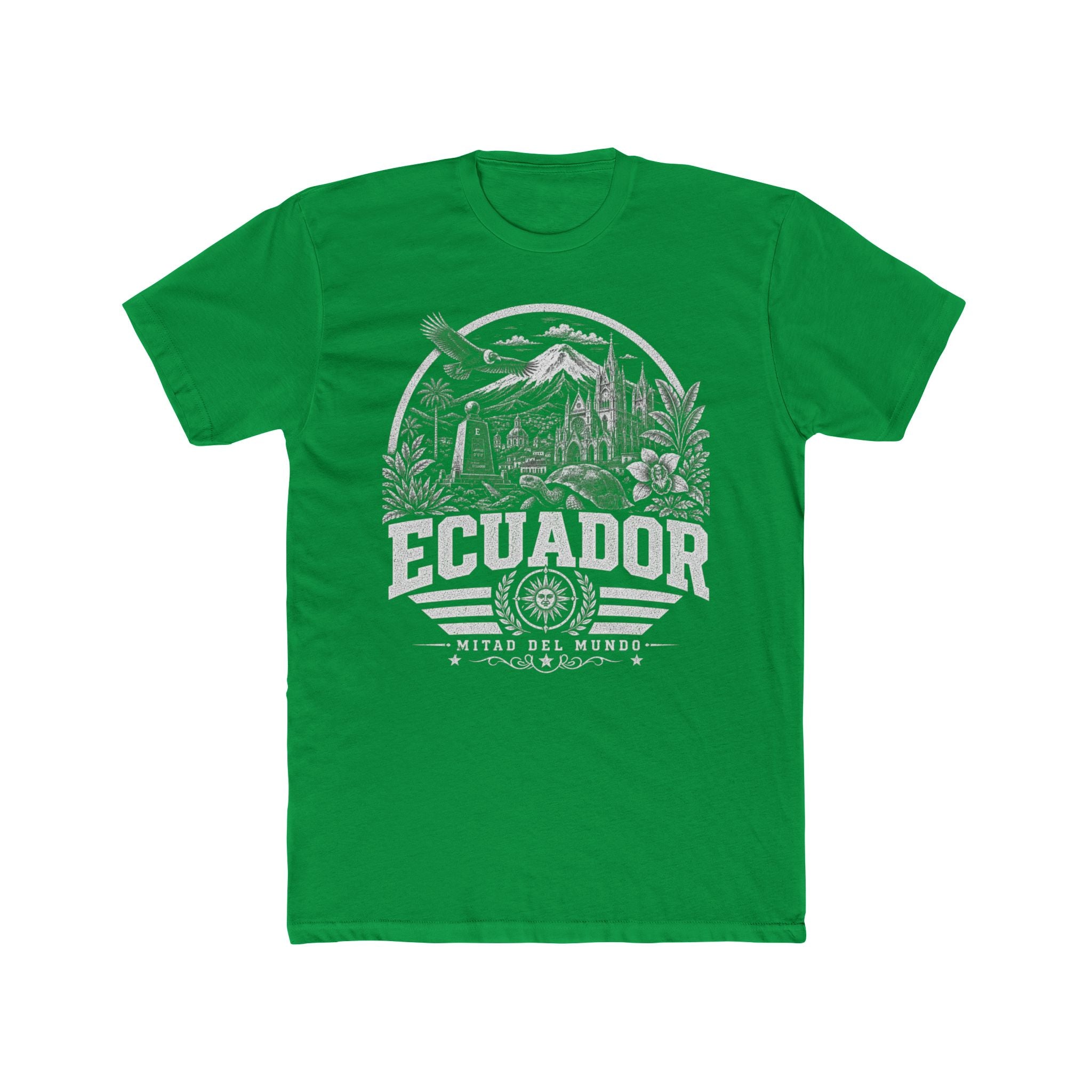 Ecuador vintage landmarks men's tee — iconic landmark design | Nameshi Destinations (view 6)