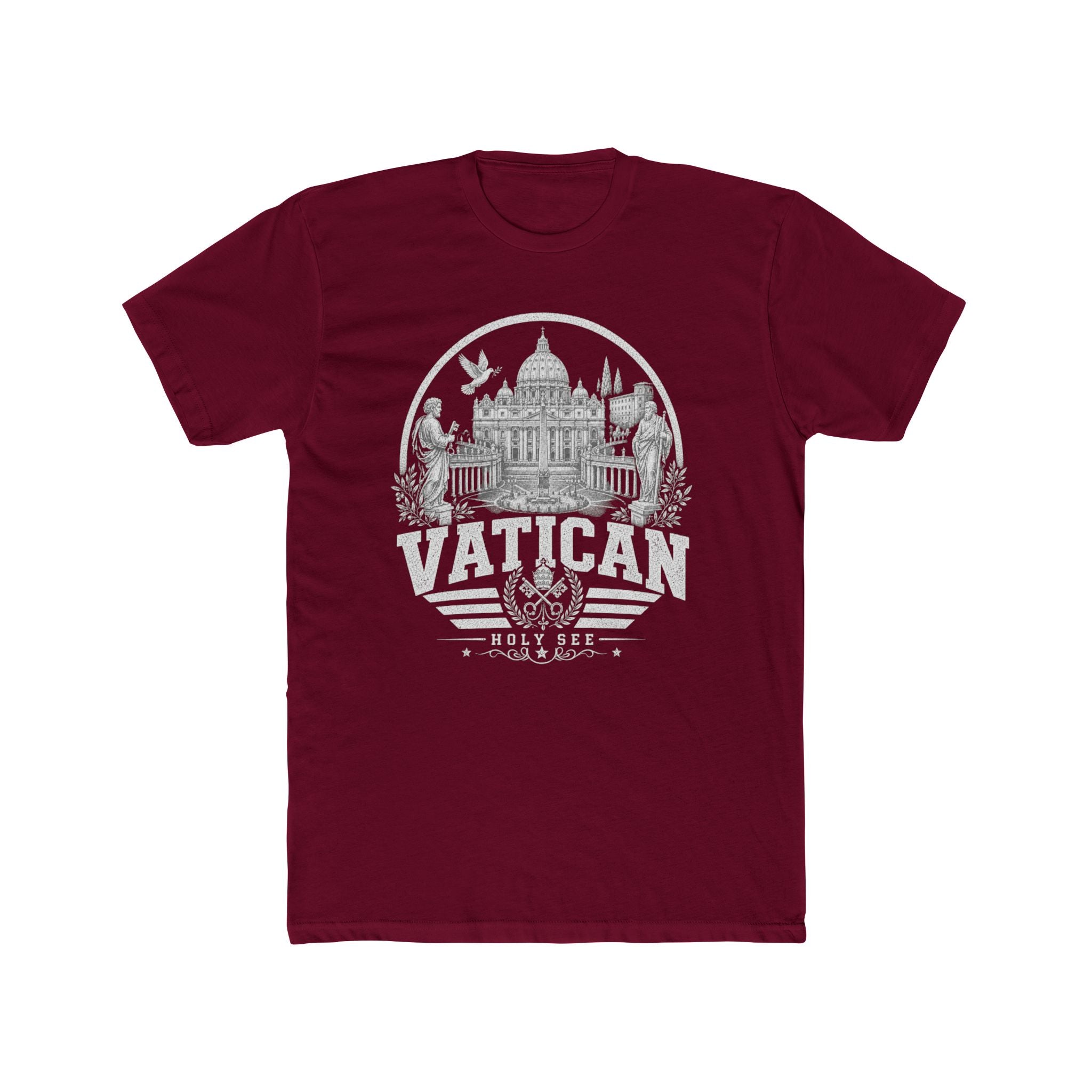 Vatican vintage landmarks men's tee — iconic landmark design | Nameshi Destinations (view 14)