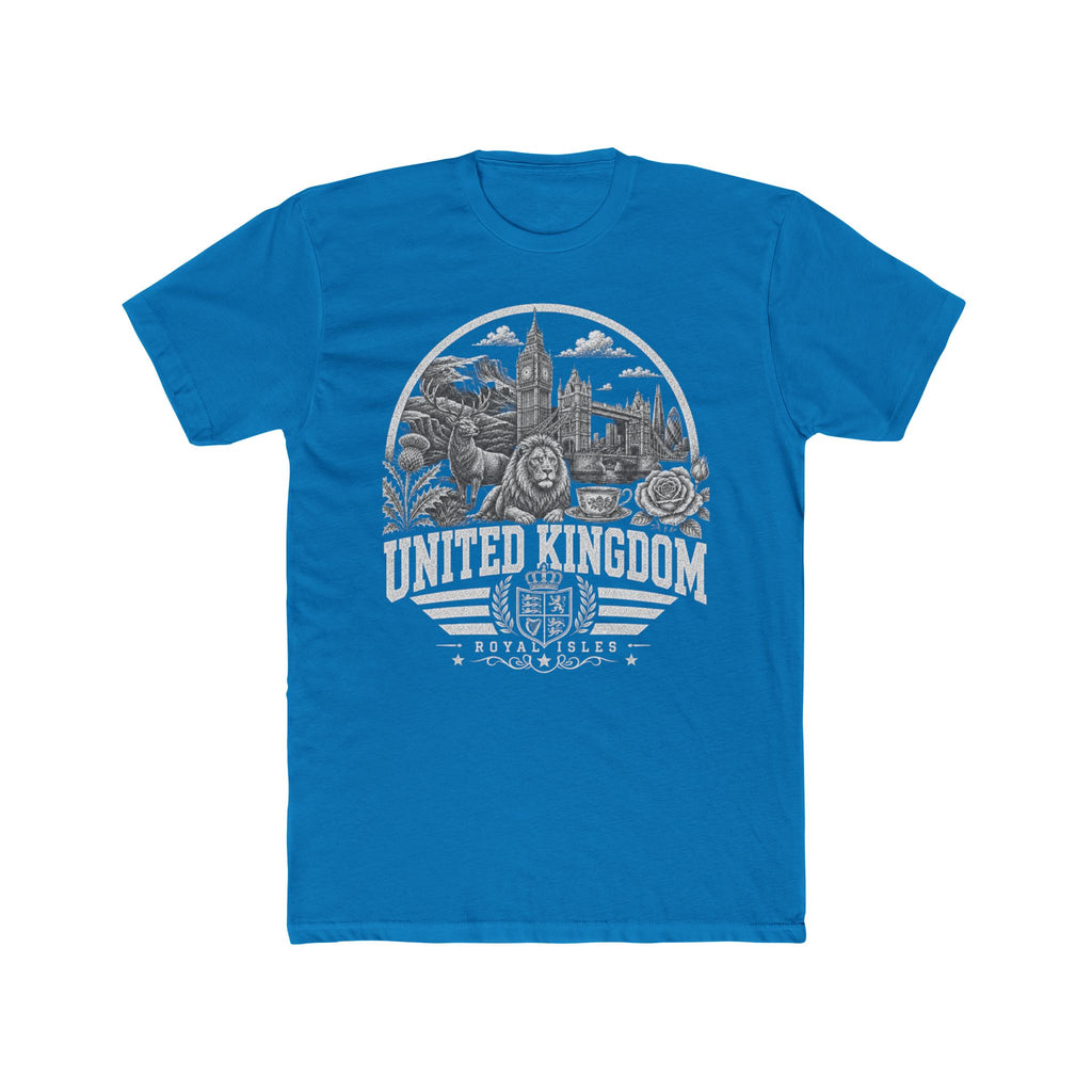 United Kingdom vintage landmarks men's tee — iconic landmark design | Nameshi Destinations (view 9)