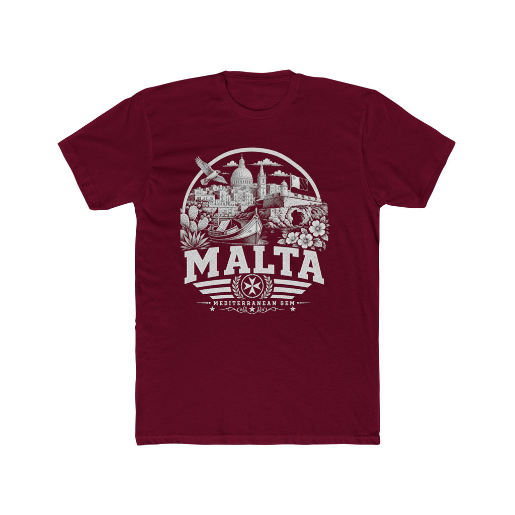 Malta vintage landmarks men's tee — iconic landmark design | Nameshi Destinations (view 14)