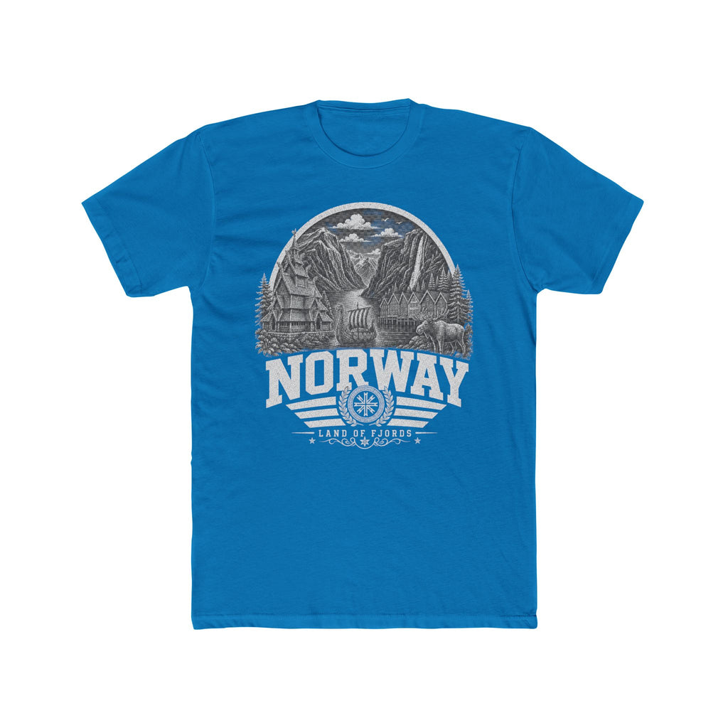 Norway vintage landmarks men's tee — iconic landmark design | Nameshi Destinations (view 9)