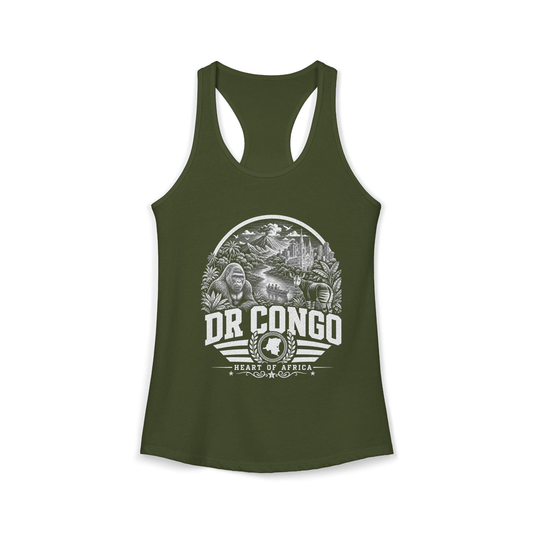 Democratic Republic of the Congo Heart of Africa Women's Tank Top