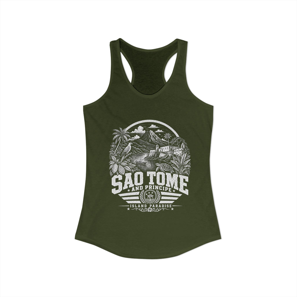 Sao Tome and Principe Island Paradise Women's Tank Top
