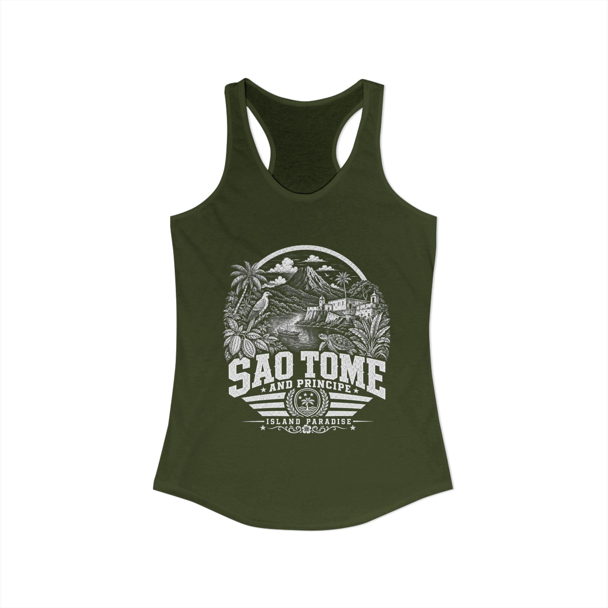 Sao Tome and Principe Island Paradise Women's Tank Top