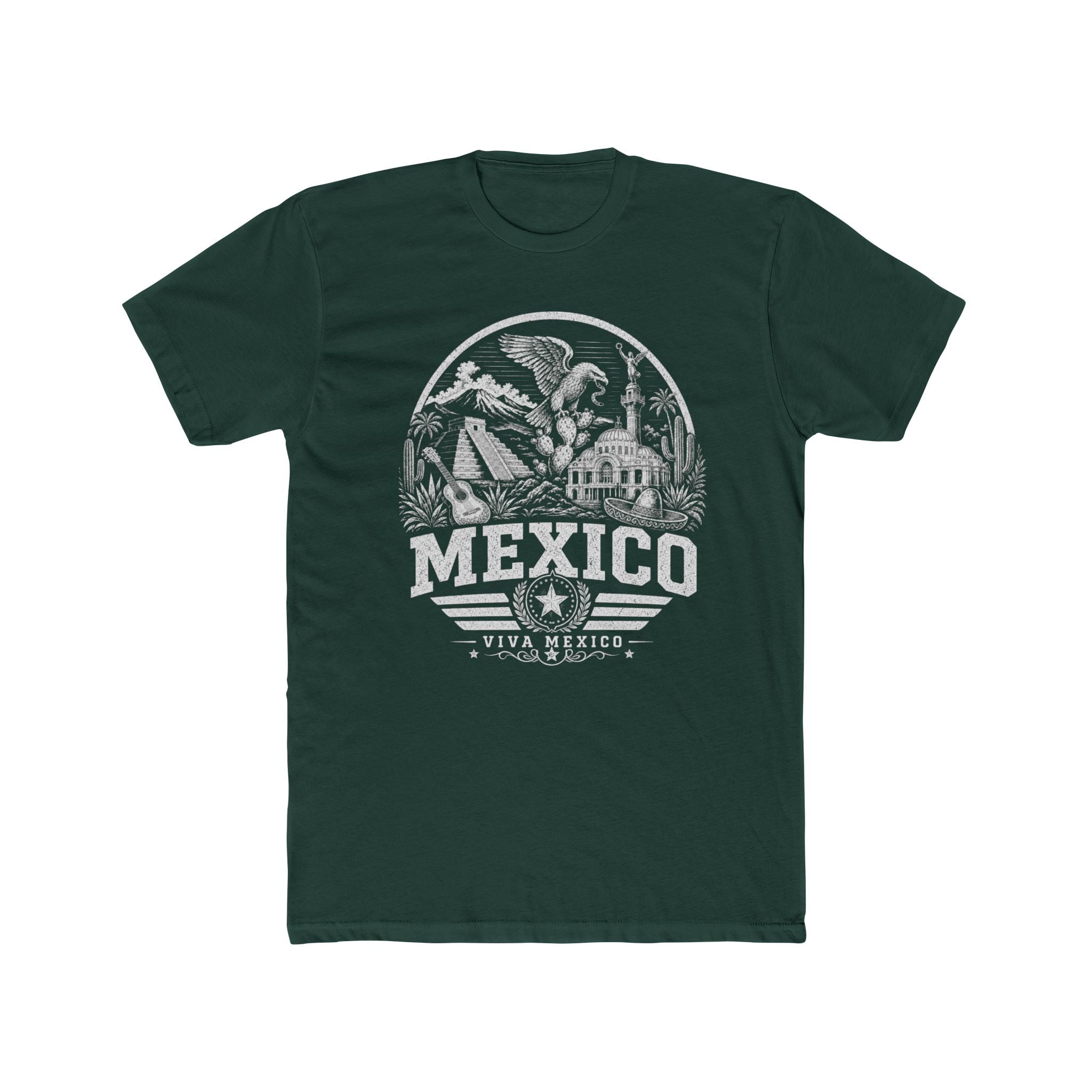 Mexico vintage landmarks men's tee — iconic landmark design | Nameshi Destinations (view 6)