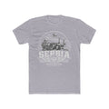 Serbia vintage landmarks men's tee — iconic landmark design | Nameshi Destinations (view 3)