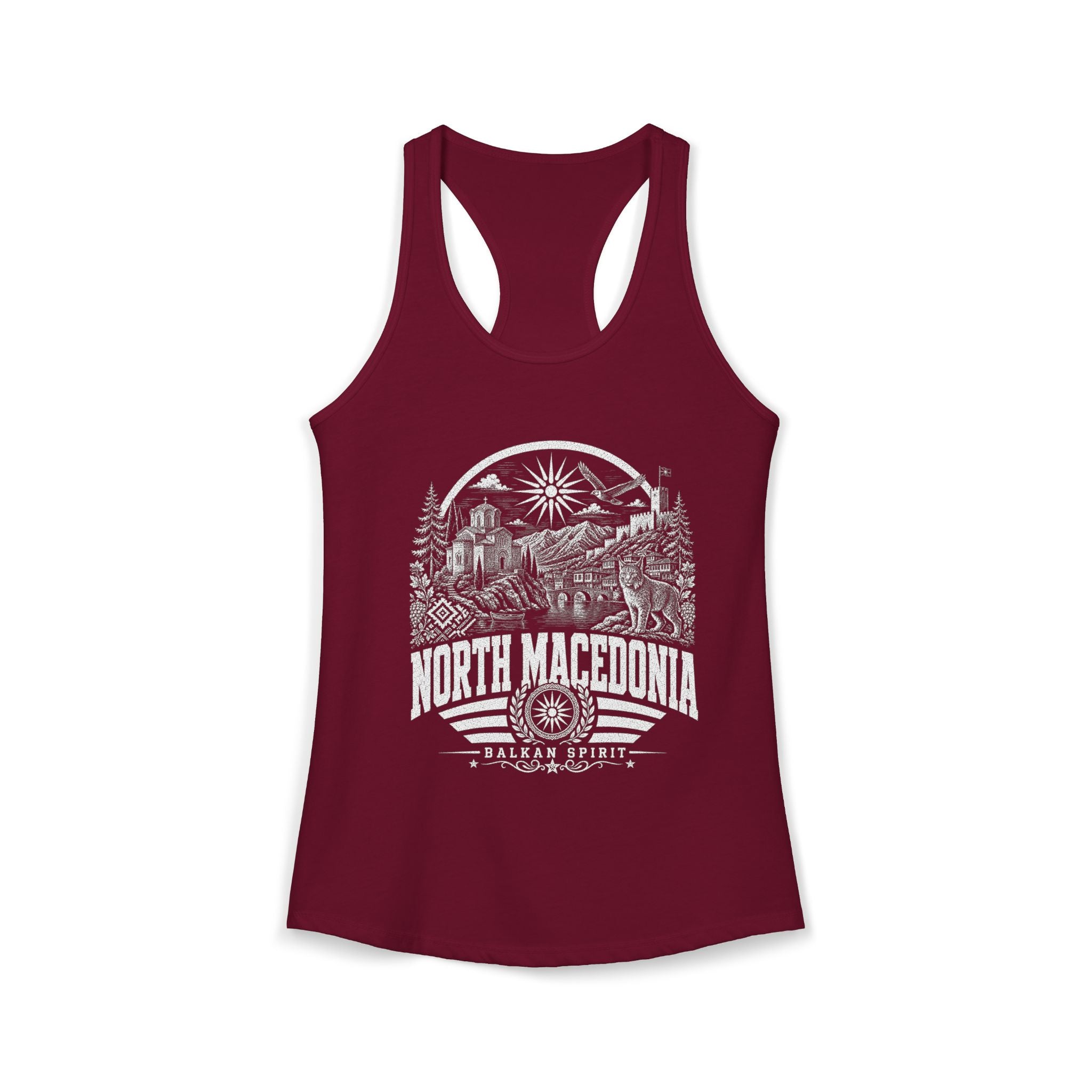 North Macedonia Balkan Spirit Women's Tank Top