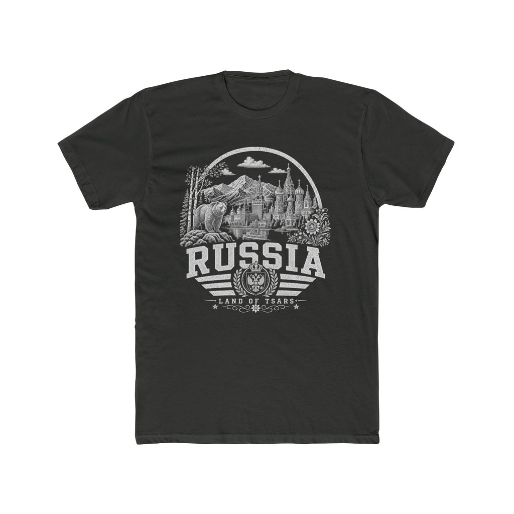 Russia vintage landmarks men's tee — iconic landmark design | Nameshi Destinations (view 5)