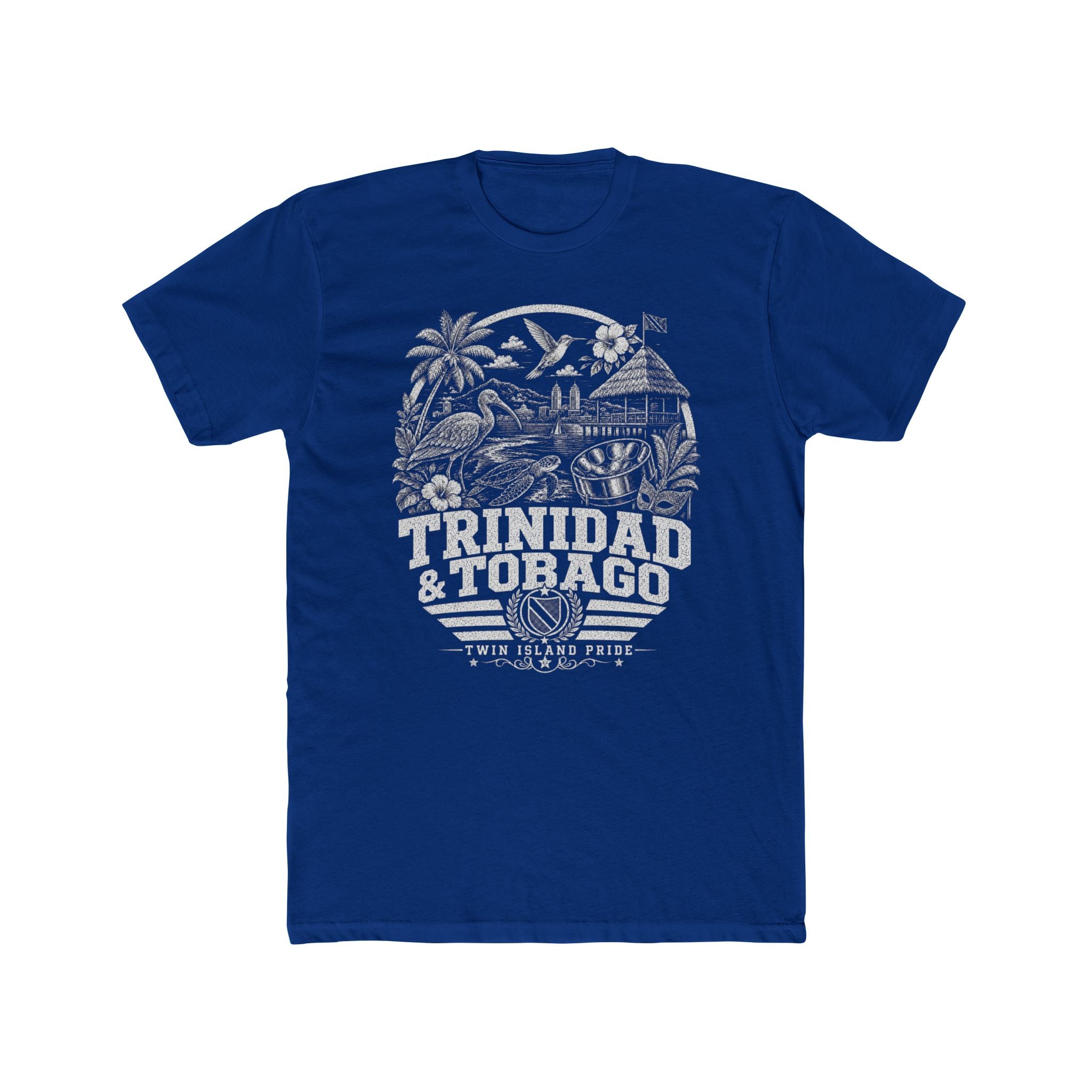 Trinidad y Tobago vintage landmarks men's tee — iconic landmark design | Nameshi Destinations (view 11)