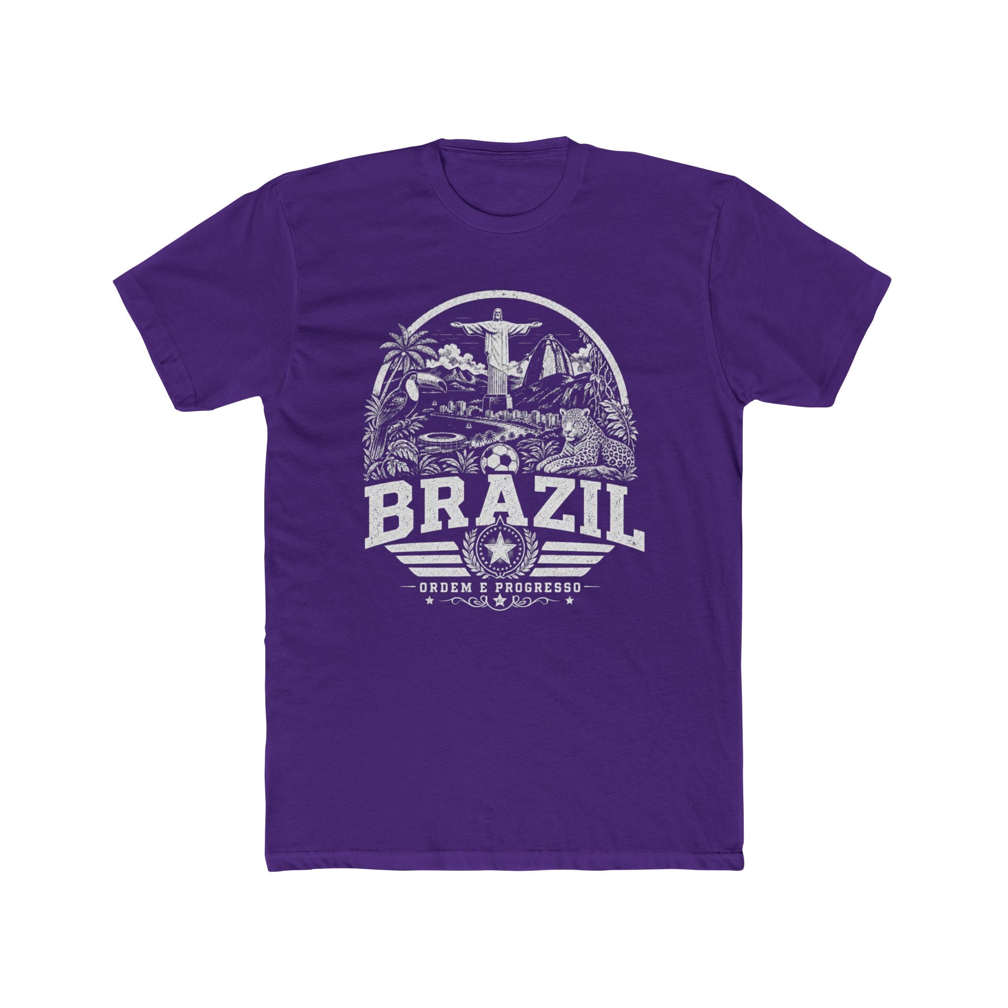 Brazil vintage landmarks men's tee — iconic landmark design | Nameshi Destinations (view 14)