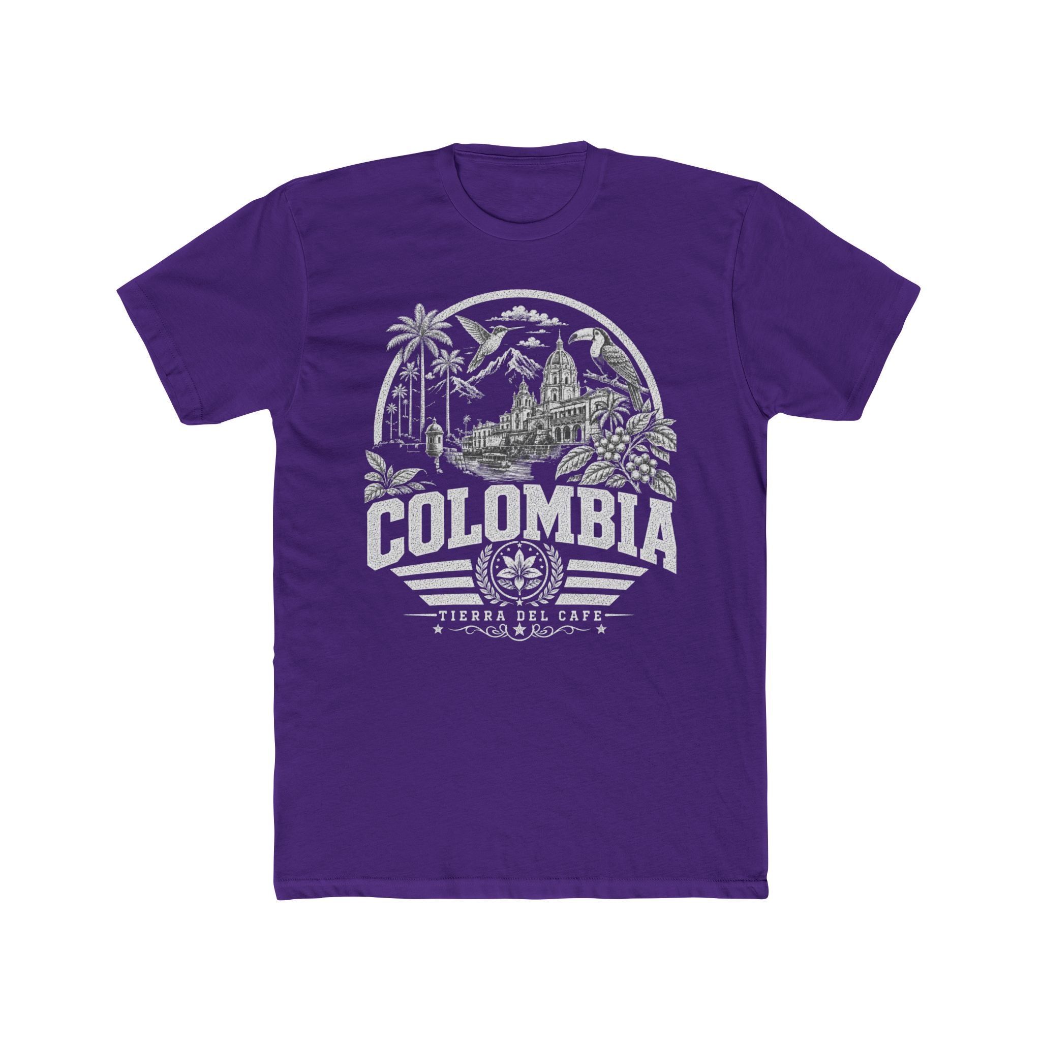 Colombia vintage landmarks men's tee — iconic landmark design | Nameshi Destinations (view 13)