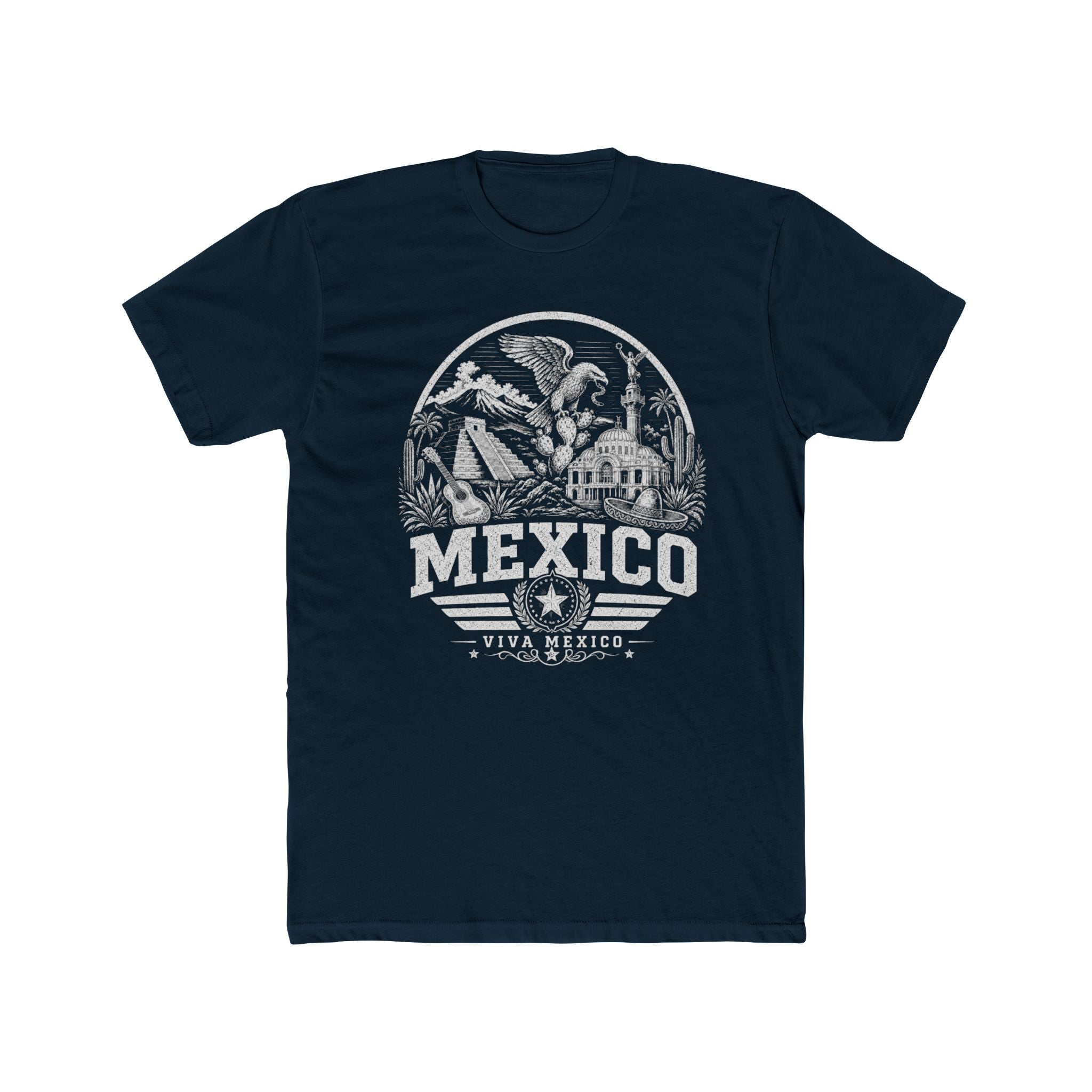Mexico vintage landmarks men's tee — iconic landmark design | Nameshi Destinations (view 12)