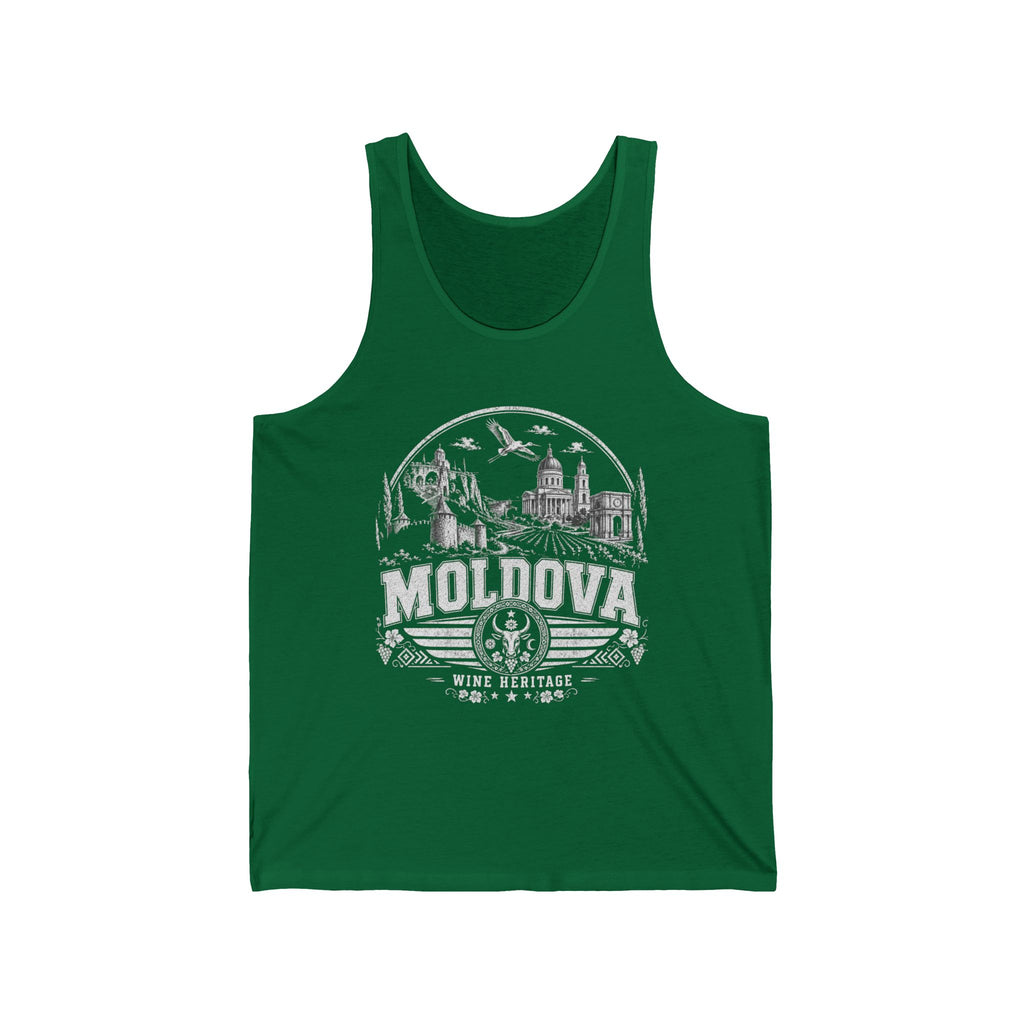 Moldova vintage landmarks men's tank top — iconic landmark design | Nameshi Destinations (view 20)