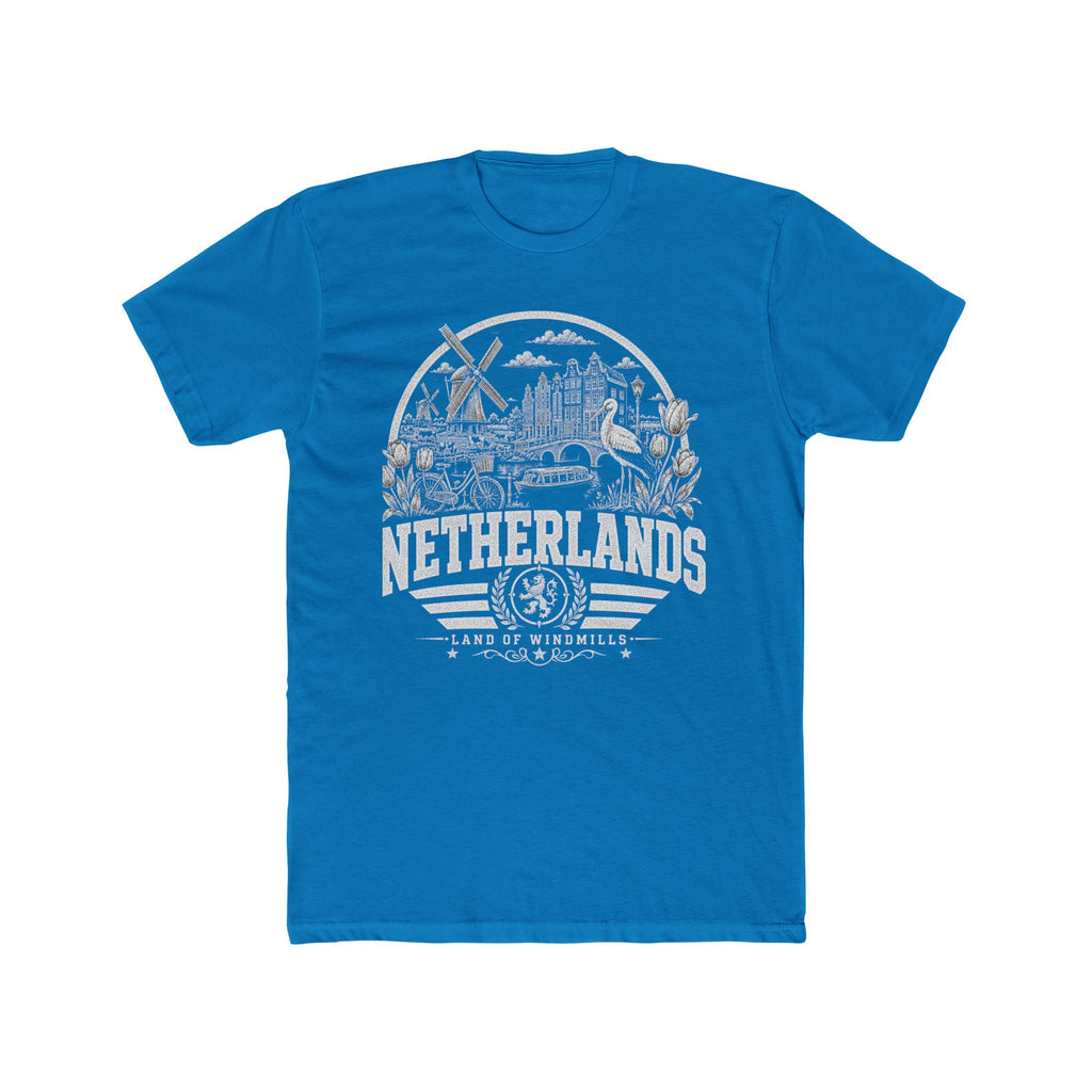 Netherlands vintage landmarks men's tee — iconic landmark design | Nameshi Destinations (view 9)
