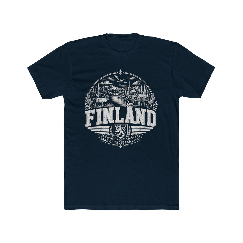 Finland vintage landmarks men's tee — iconic landmark design | Nameshi Destinations (view 12)