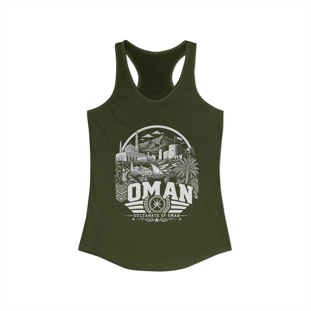 Omán Sultanato de Omán Camiseta sin mangas para mujer