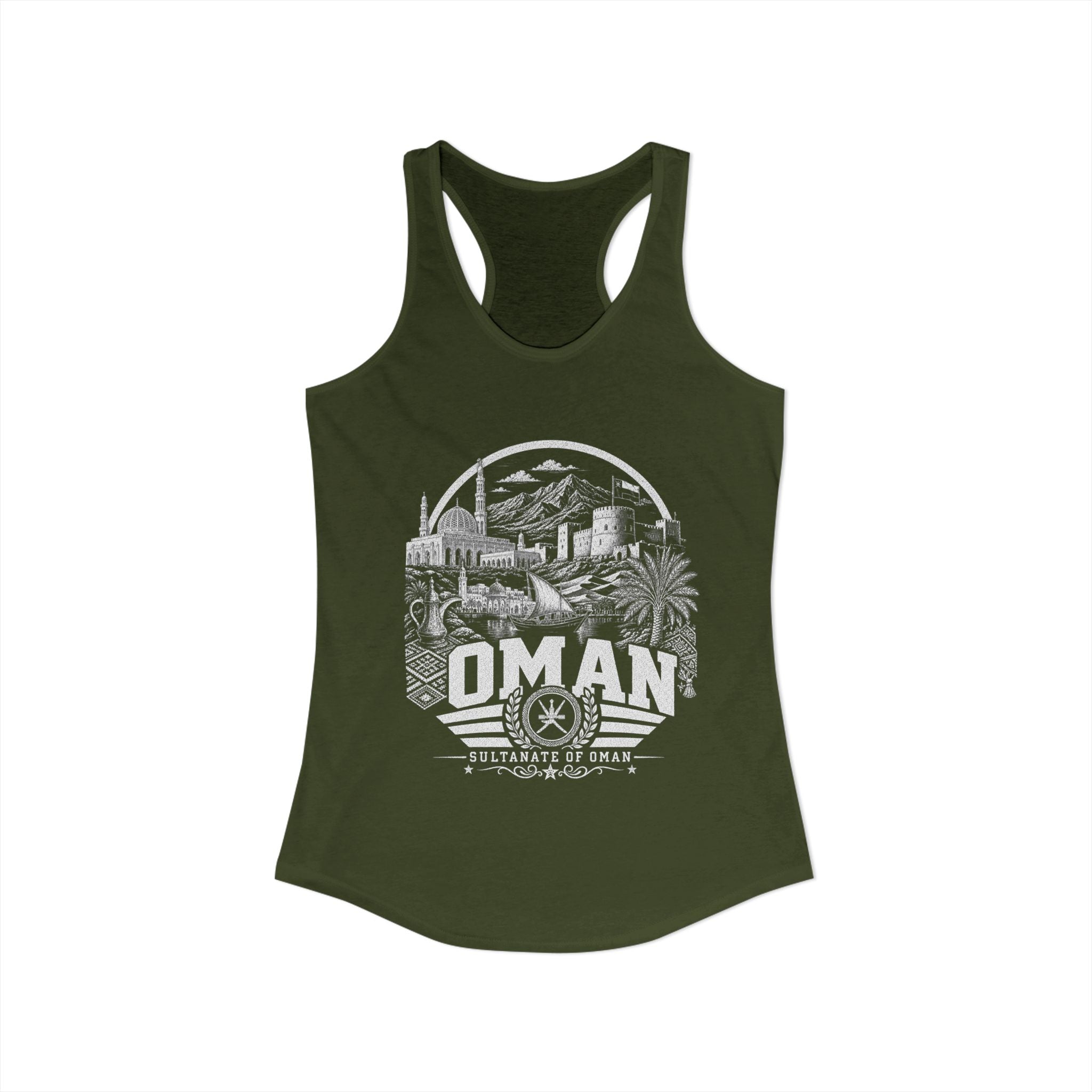 Omán Sultanato de Omán Camiseta sin mangas para mujer