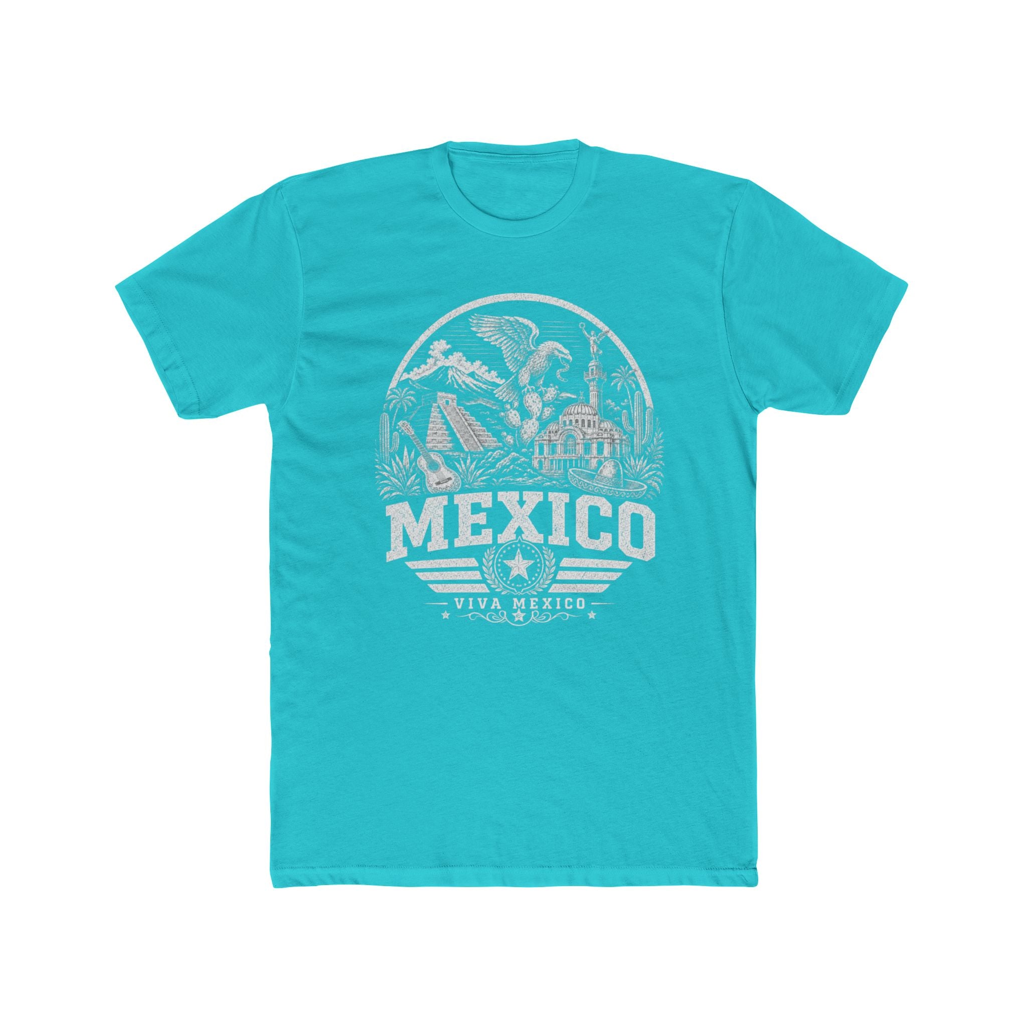 Mexico vintage landmarks men's tee — iconic landmark design | Nameshi Destinations (view 7)