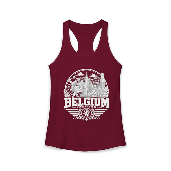 Belgium Heart of Europe Women's Tank Top