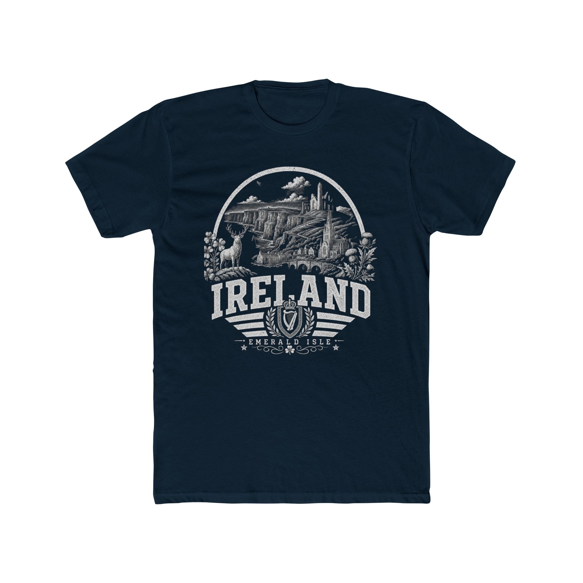 Ireland vintage landmarks men's tee — iconic landmark design | Nameshi Destinations (view 12)