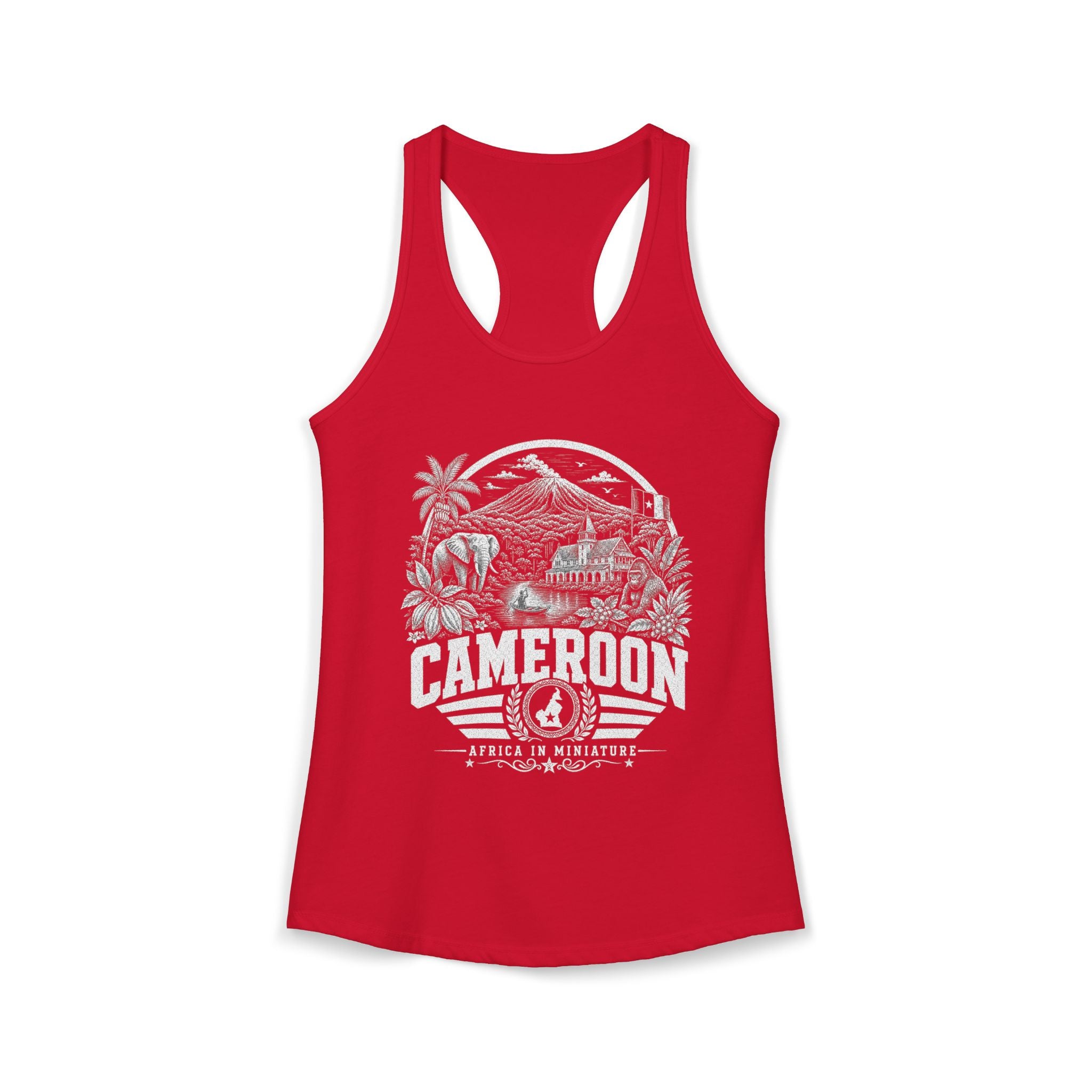 Cameroon Africa in Miniature Women's Tank Top