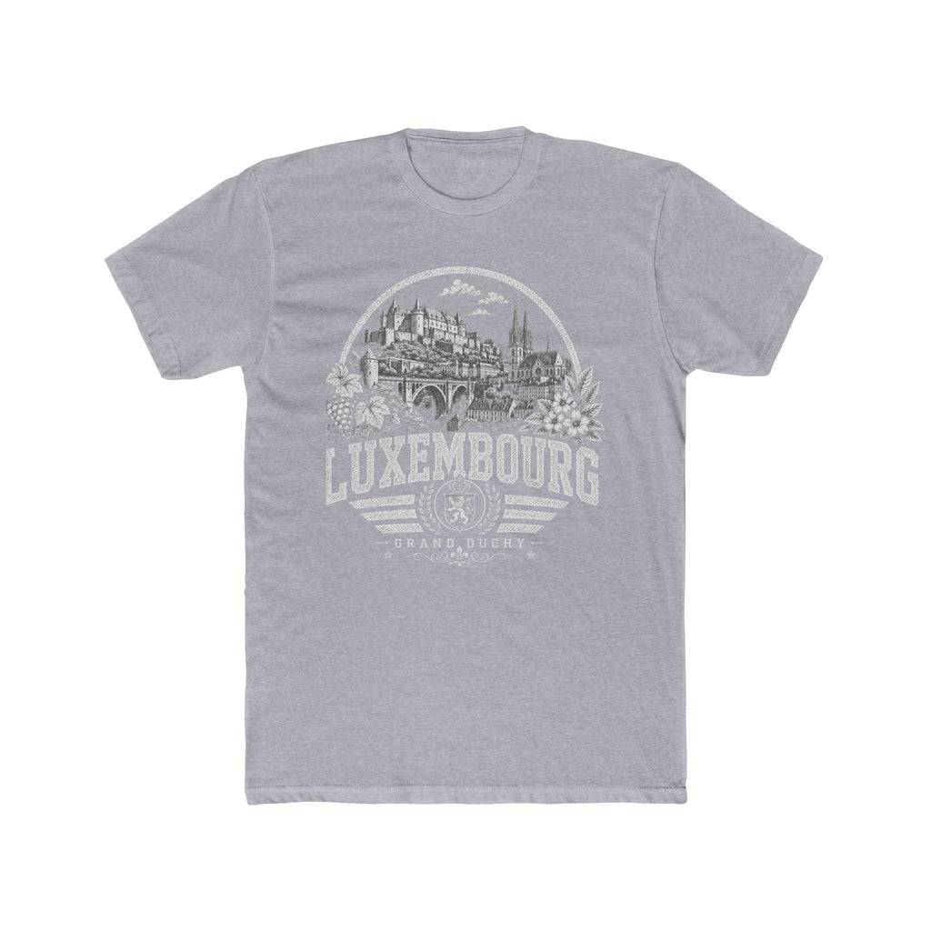 Luxembourg vintage landmarks men's tee — iconic landmark design | Nameshi Destinations (view 3)