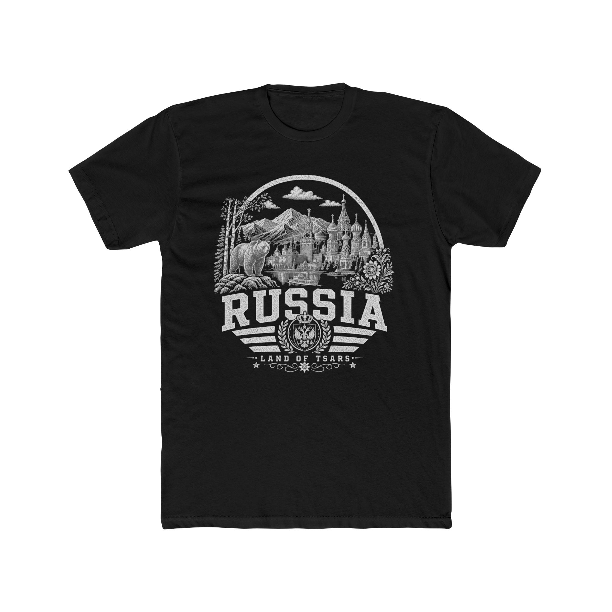 Russia vintage landmarks men's tee — iconic landmark design | Nameshi Destinations (view 2)
