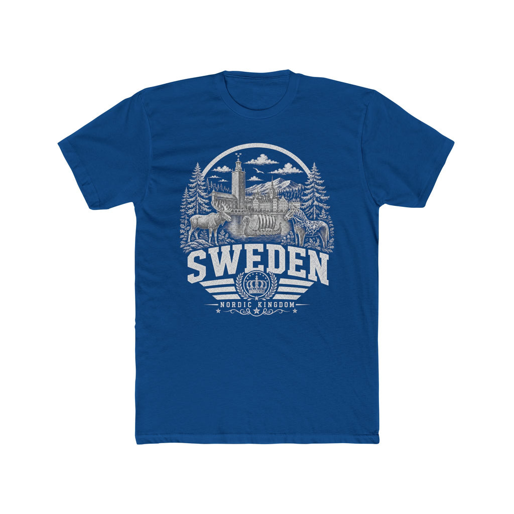Sweden vintage landmarks men's tee — iconic landmark design | Nameshi Destinations (view 10)