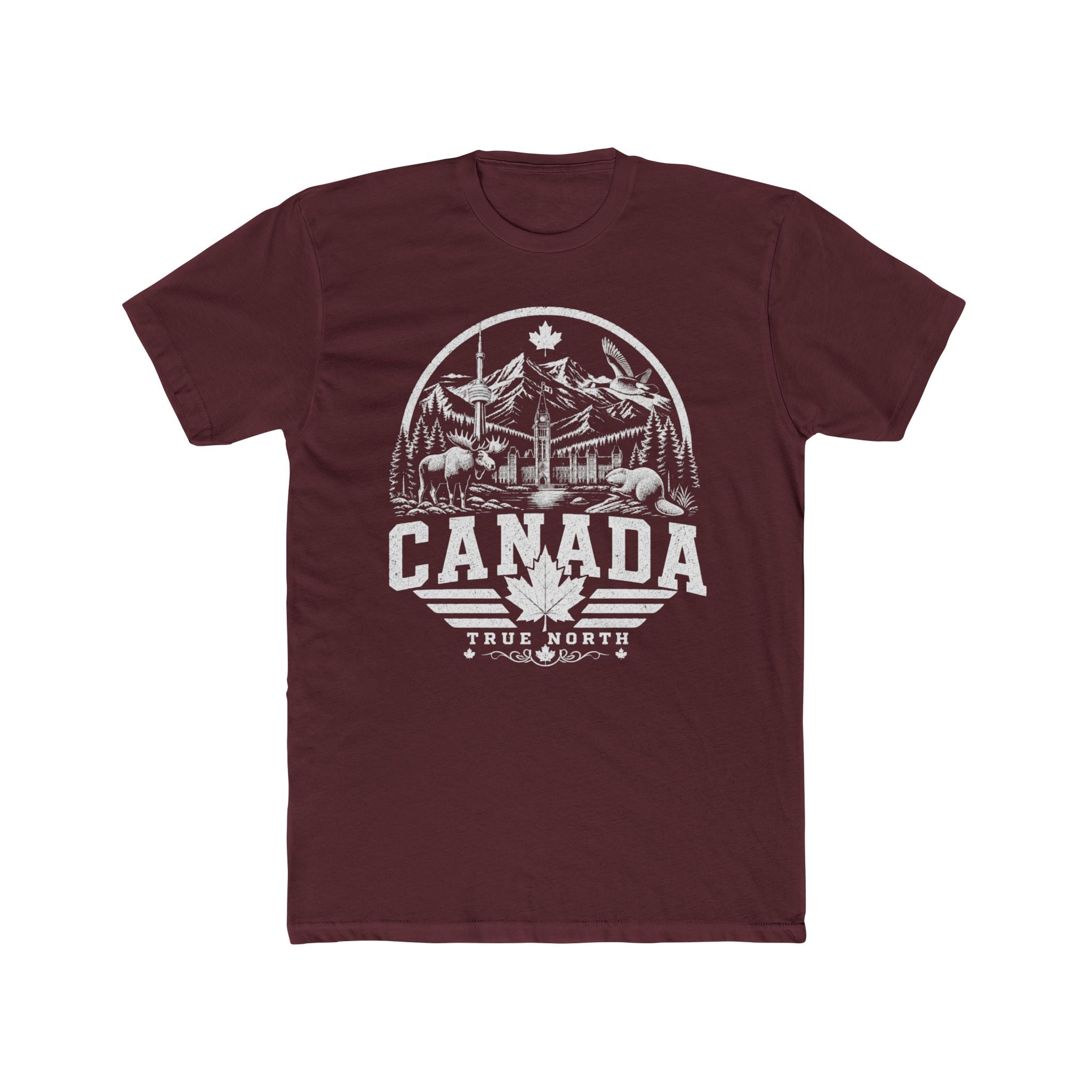 Canada vintage landmarks men's tee — iconic landmark design | Nameshi Destinations (view 15)