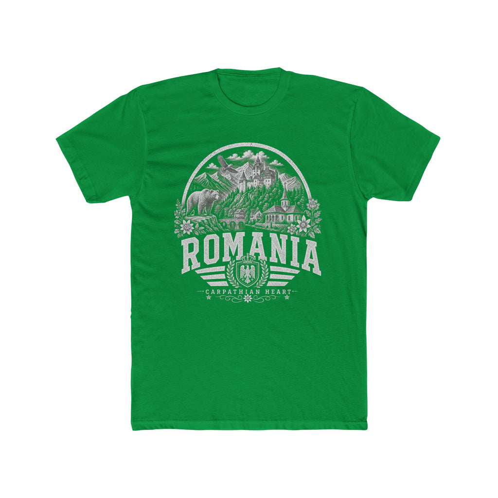 Romania vintage landmarks men's tee — iconic landmark design | Nameshi Destinations (view 6)
