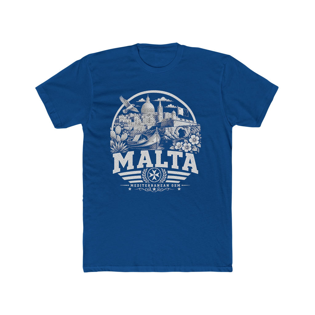 Malta vintage landmarks men's tee — iconic landmark design | Nameshi Destinations (view 10)