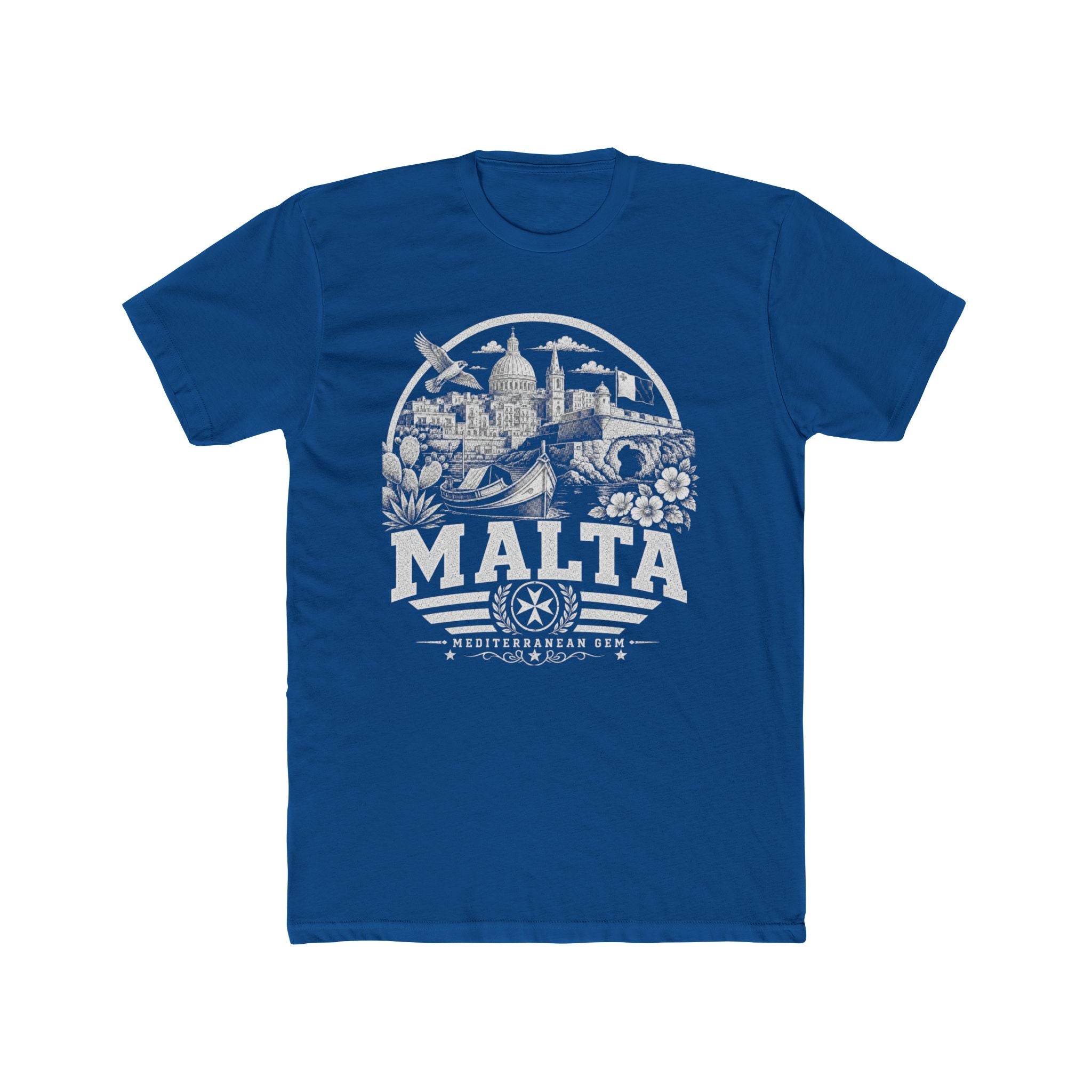 Malta vintage landmarks men's tee — iconic landmark design | Nameshi Destinations (view 10)