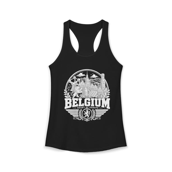 Belgium Heart of Europe Women's Tank Top