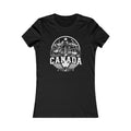 Canada vintage landmarks women's tee — iconic landmark design | Nameshi Destinations (view 1)