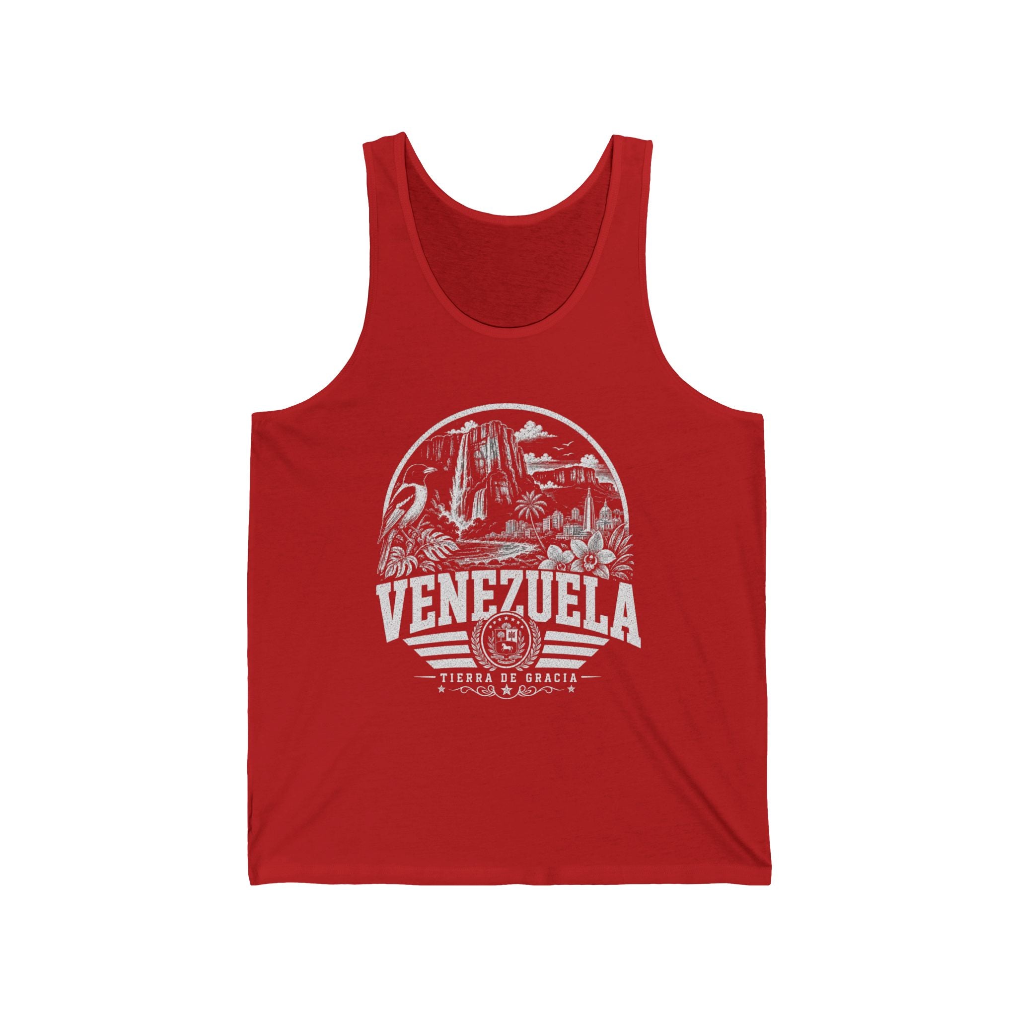 Venezuela vintage landmarks men's tee — iconic landmark design | Nameshi Destinations (view 8)