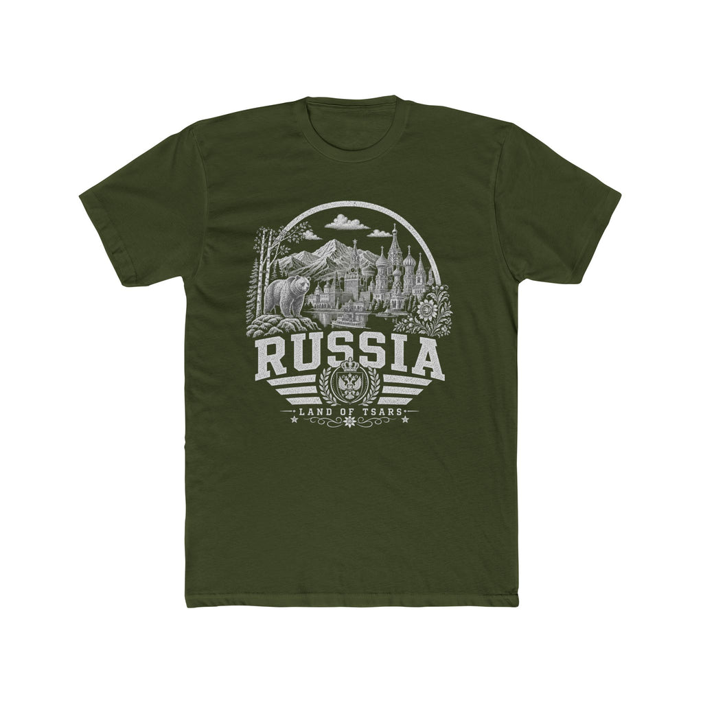 Russia vintage landmarks men's tee — iconic landmark design | Nameshi Destinations (view 4)